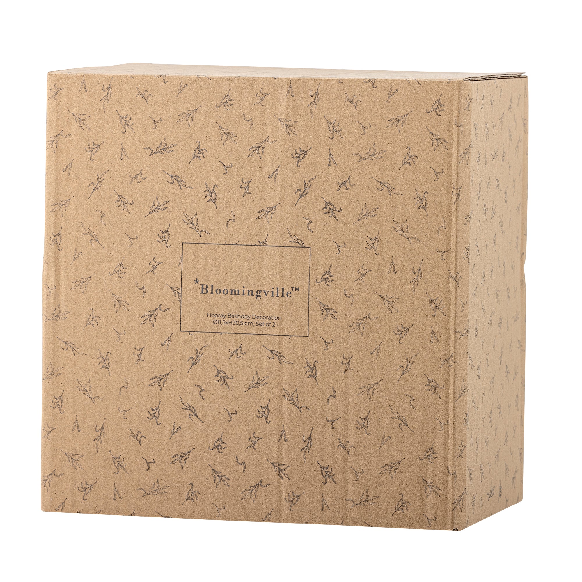 Bloomingville Hooray Födelsedagsdekoration, Flerfärgad, Polyresin