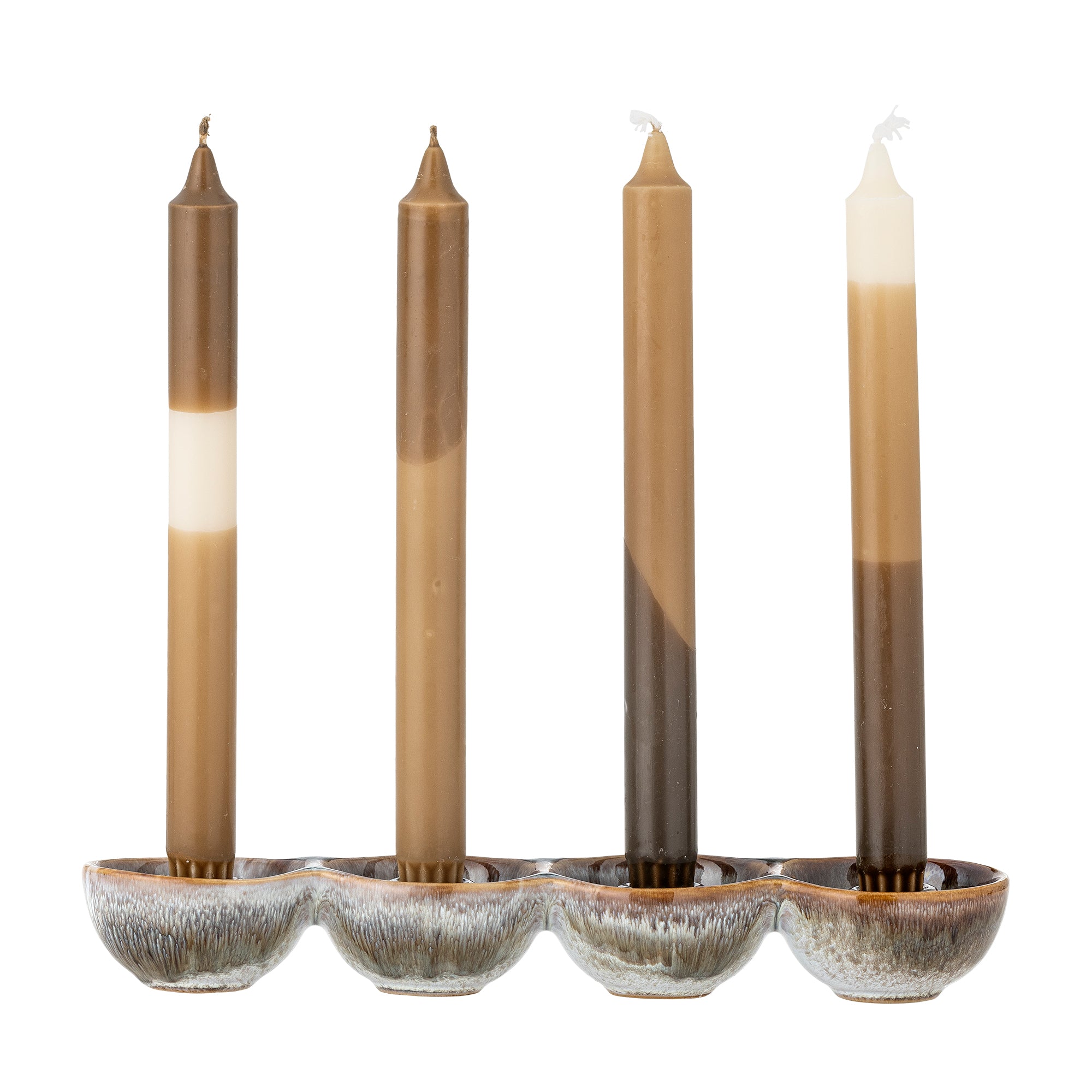 Bloomingville Kalia Adventsljusstake, Brun, Stengods
