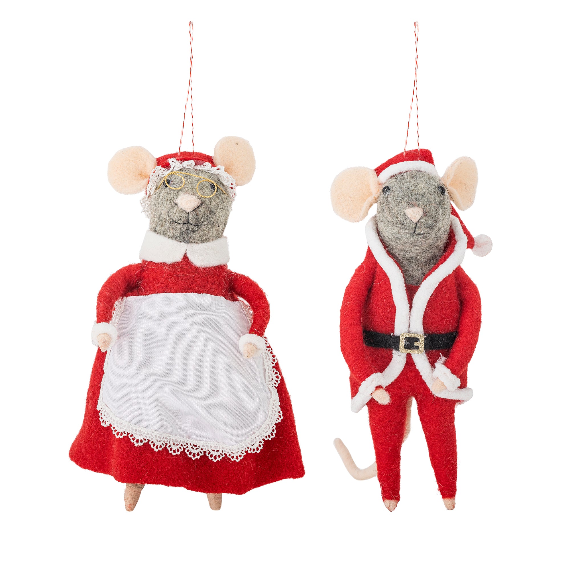 Bloomingville Peo Ornament, Röd, Ull