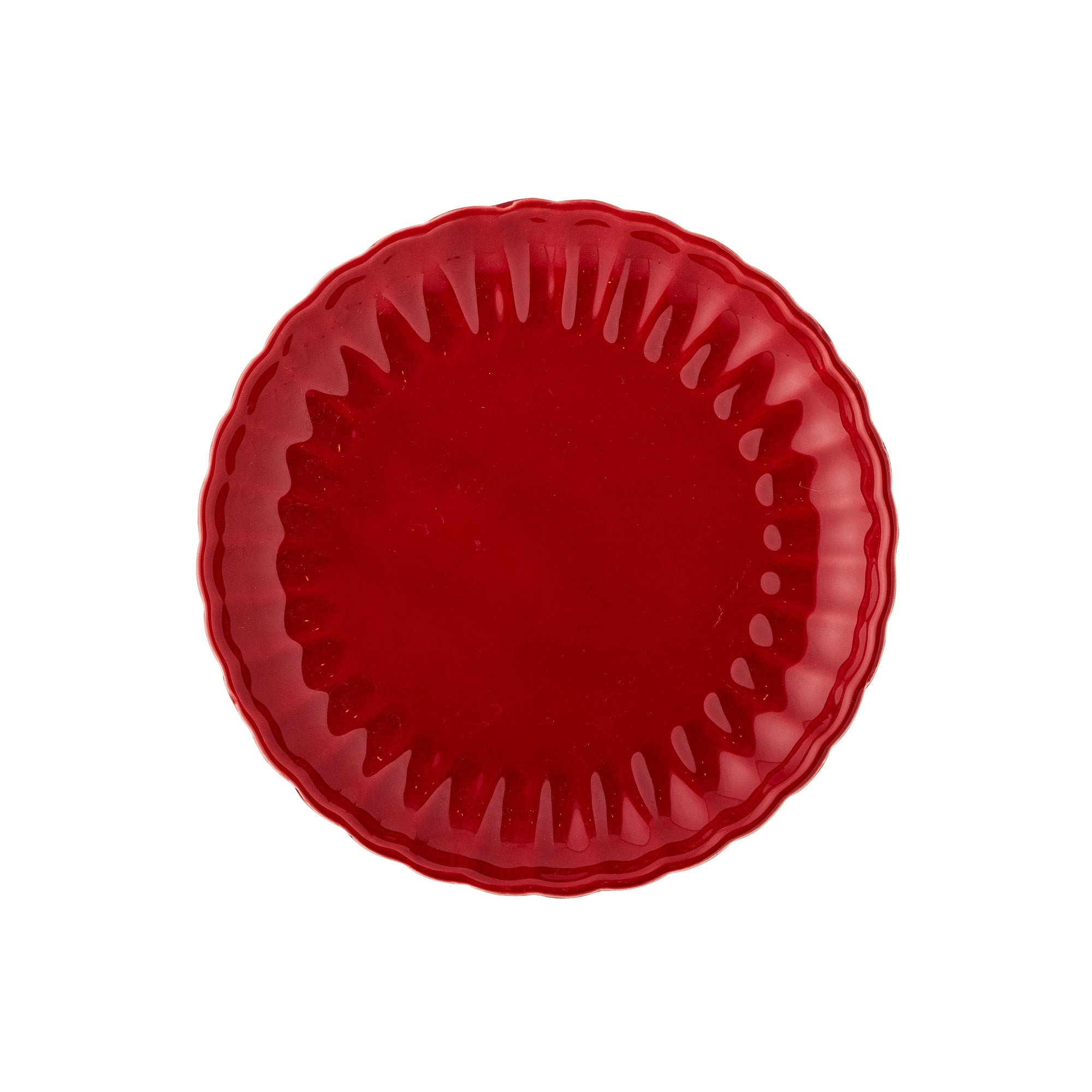 Bloomingville Latina Tallrik, Röd, Stengods