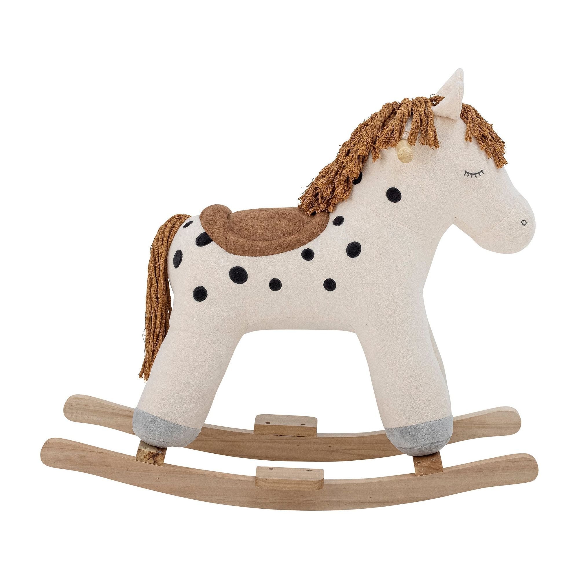 Bloomingville Mini Merlen Gungleksak, Häst, Vit, Polyester