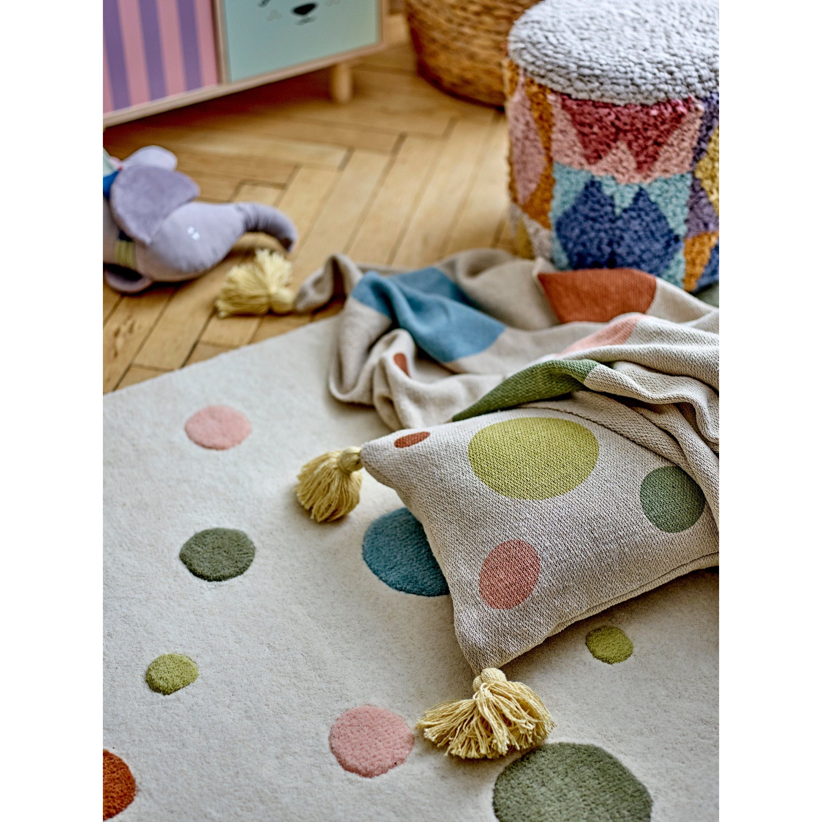 Bloomingville Mini Clennie Kuddfodral, Natur, Återvunnen Bomull