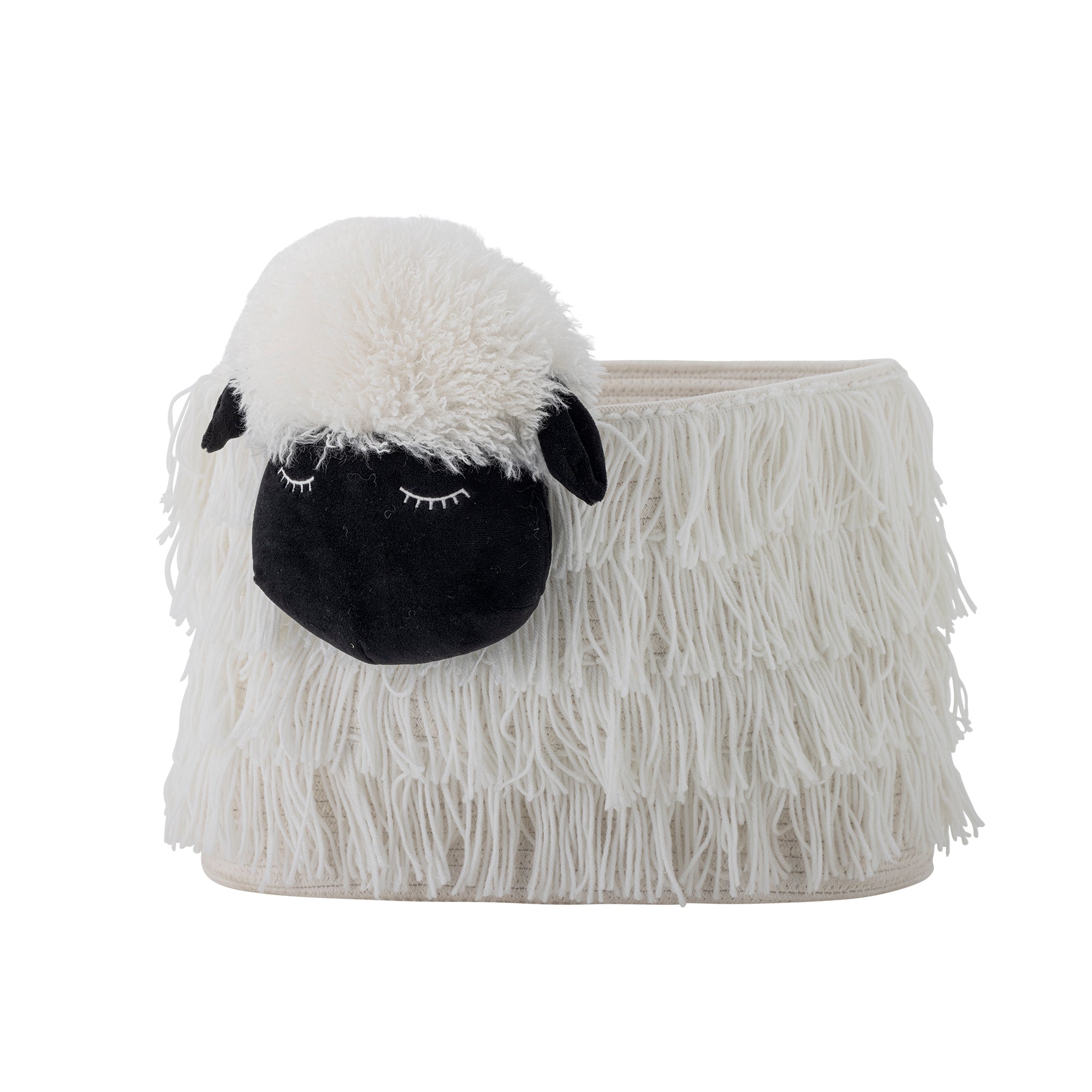 Bloomingville Mini Dolly Korg, Vit, Polyester