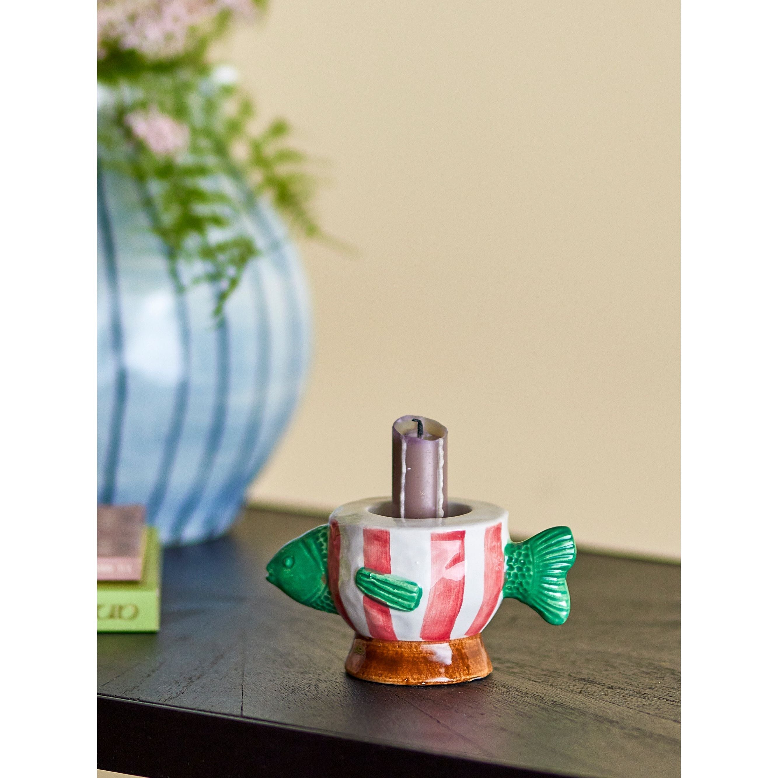 Bloomingville Codia Votiv- och Ljusstake, Rosa, Keramik