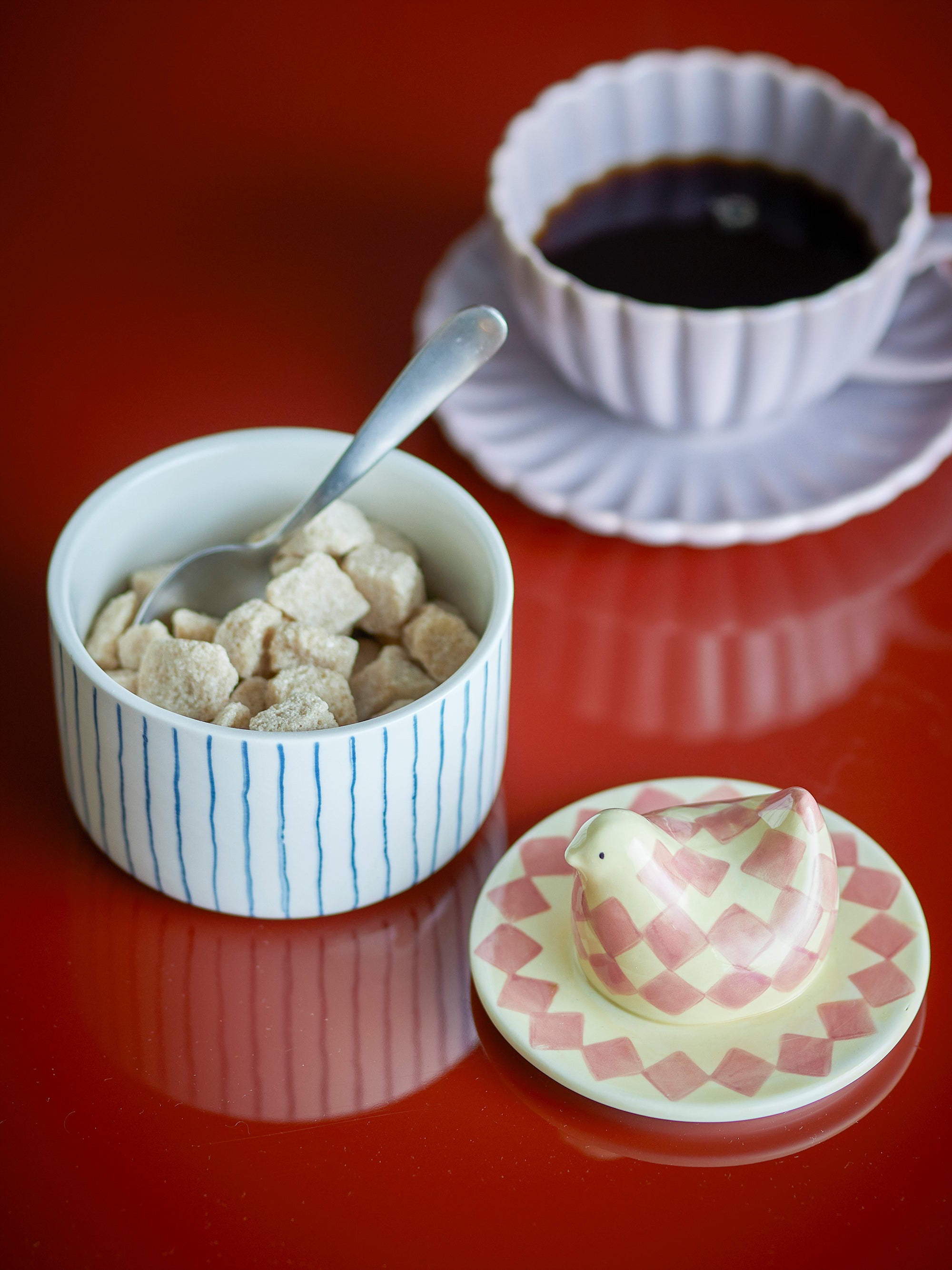 Bloomingville Biona Burk med Lock, Multi, Stengods