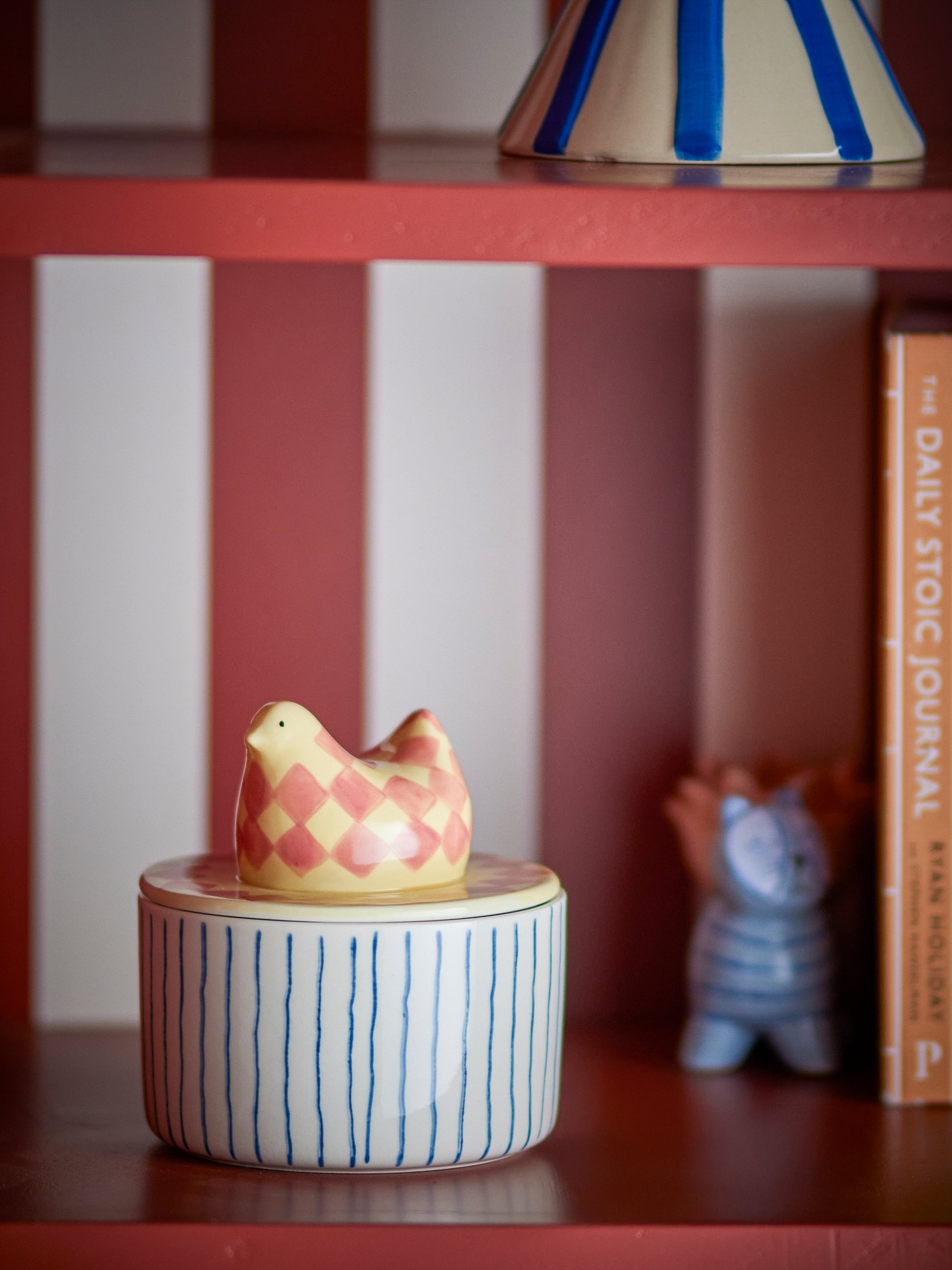 Bloomingville Biona Burk med Lock, Multi, Stengods