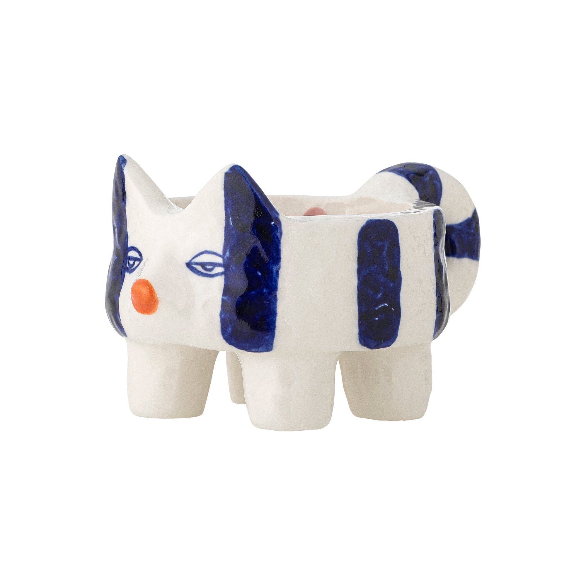 Bloomingville Caty Ljusstake, Blå, Stengods