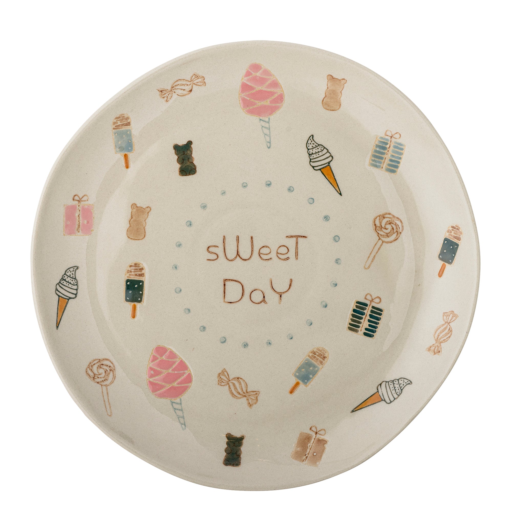 Bloomingville Mini Sweets Plate, Multi, Stengods