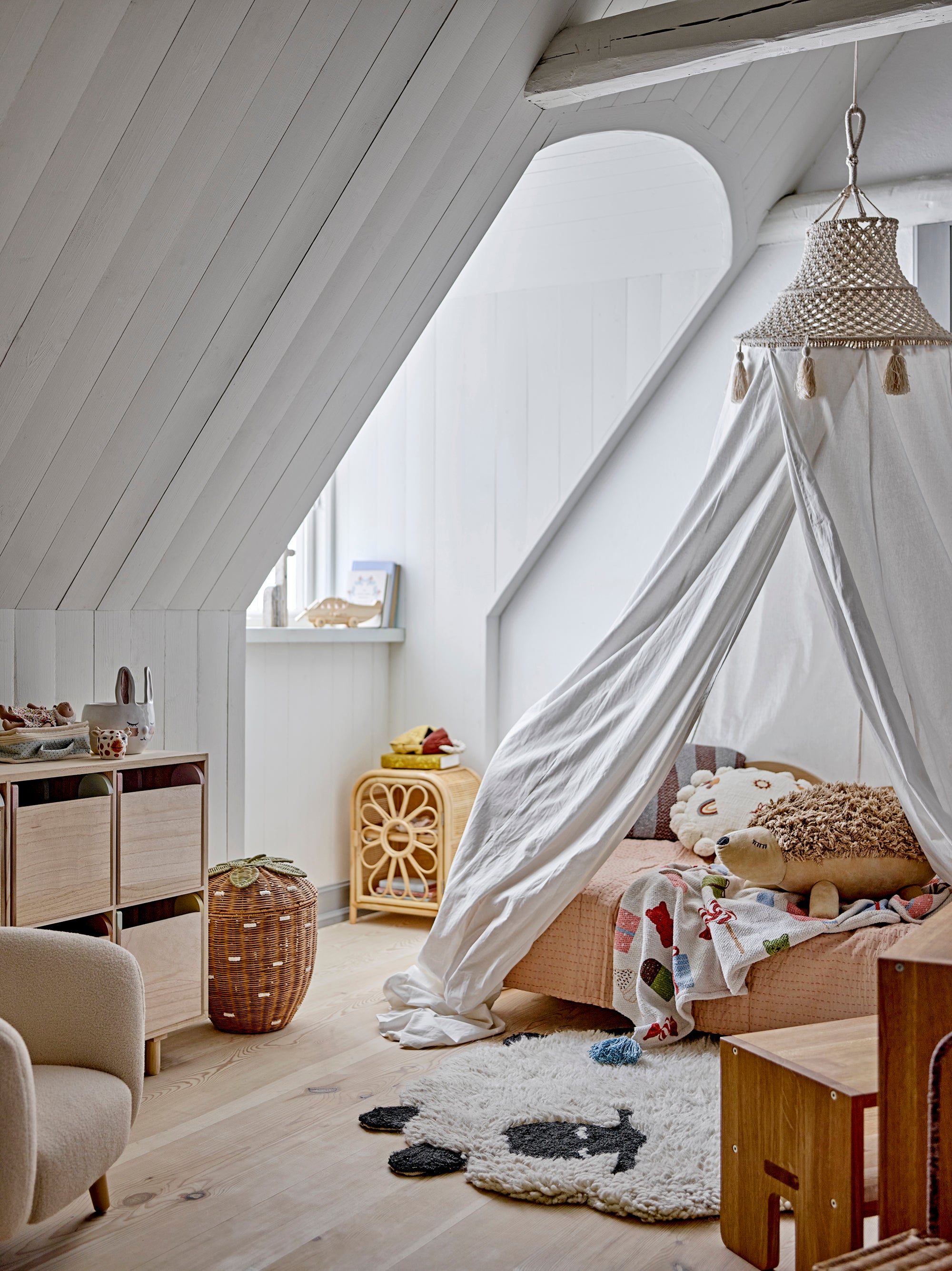 Bloomingville Mini Sweets Pläd, Multi, Återvunnen Bomull