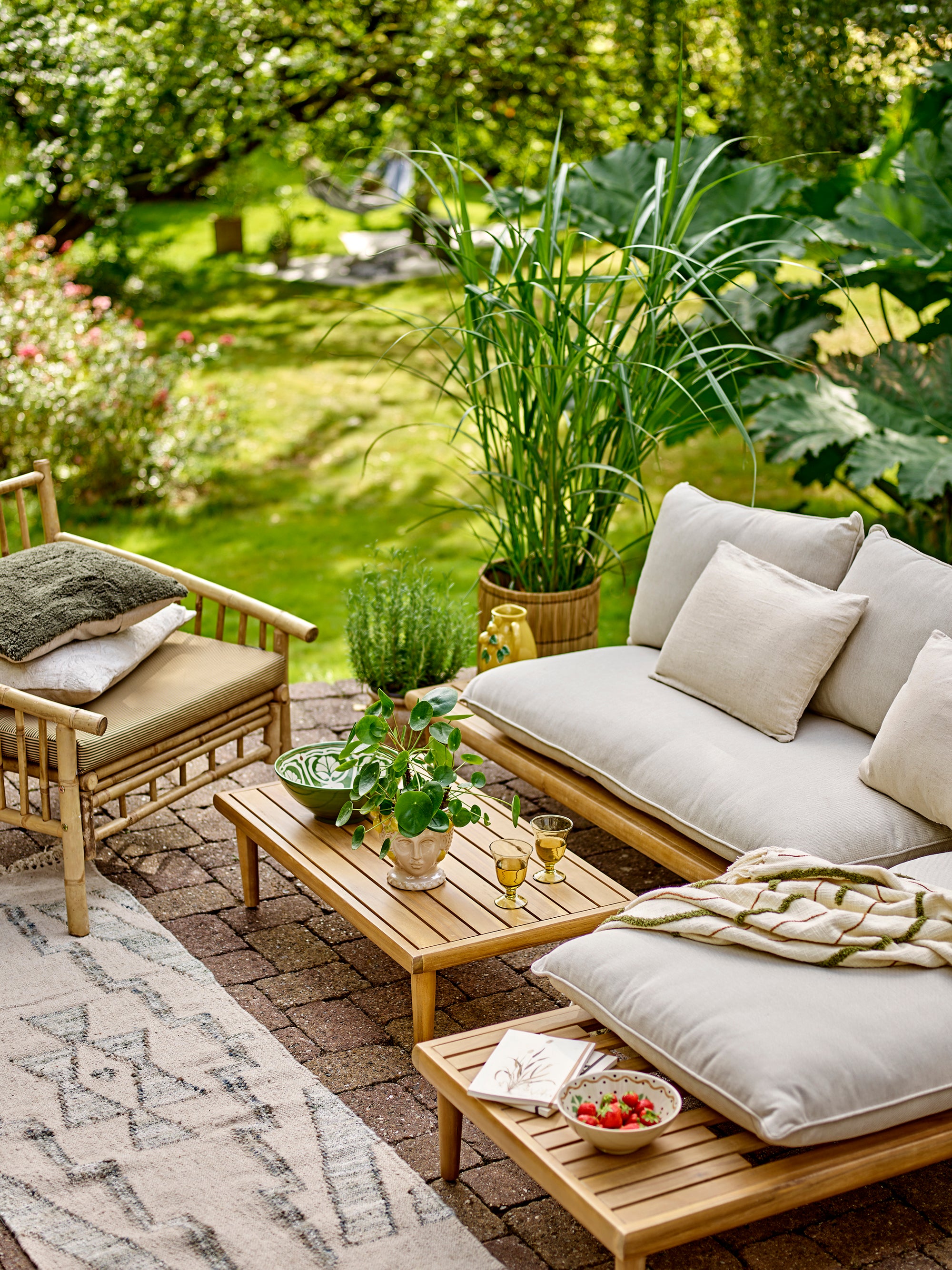 Bloomingville Osasio Pläd, Multi, Bomull OEKO-TEX®