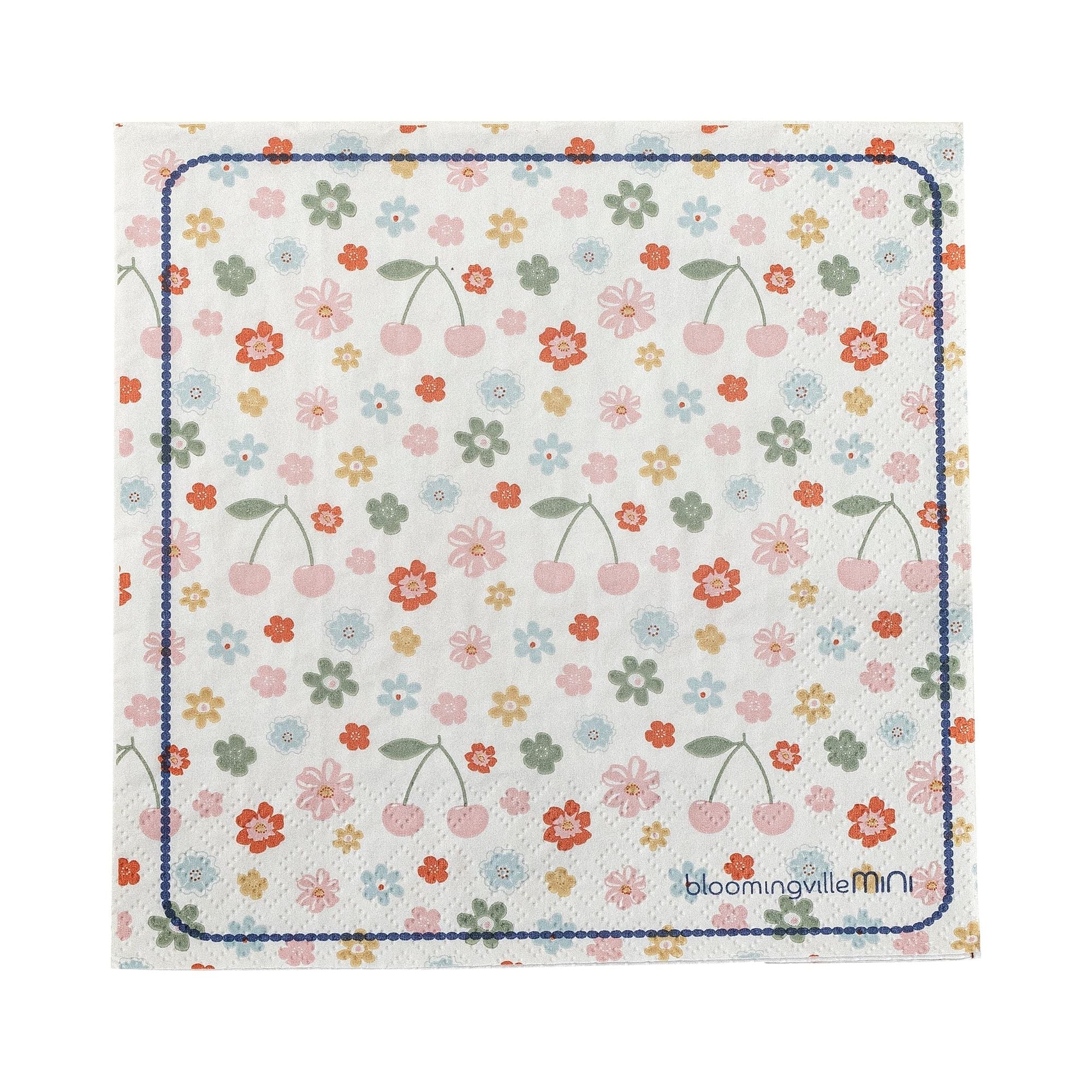 Bloomingville Mini Cherry Servett, Rosa, FSC® Mix, Papper