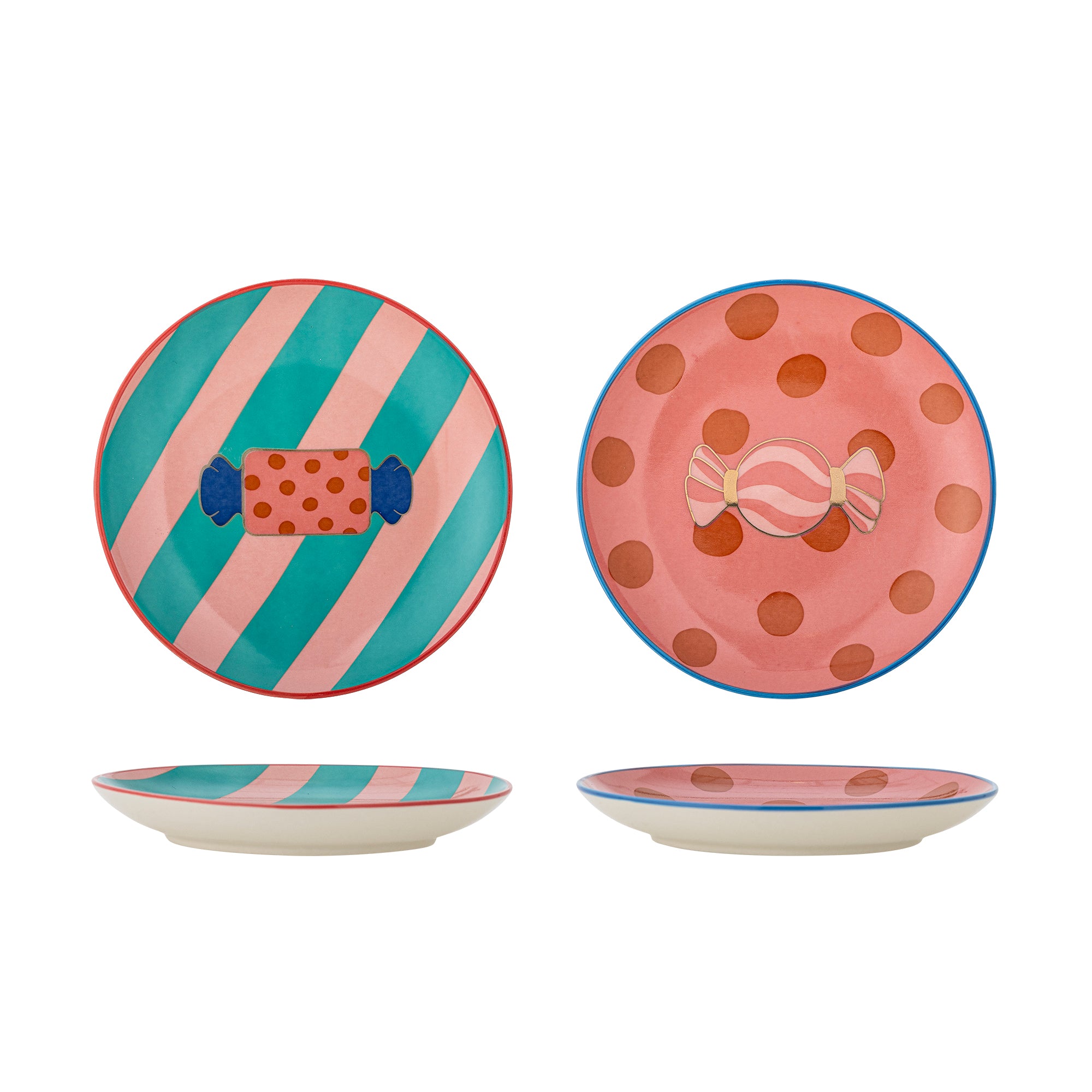 Bloomingville Caramella Tallrik, Multi, Stengods