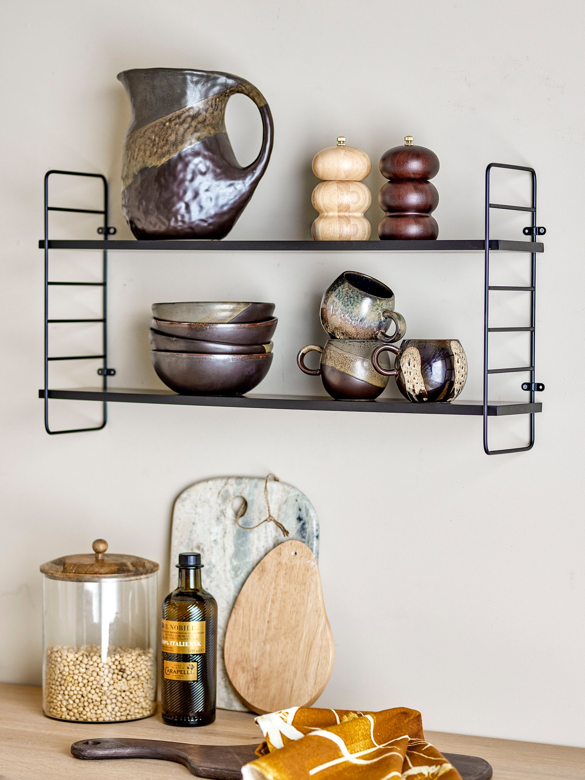 Bloomingville Marge Salt- och pepparkvarn, Natur, Gummiträ