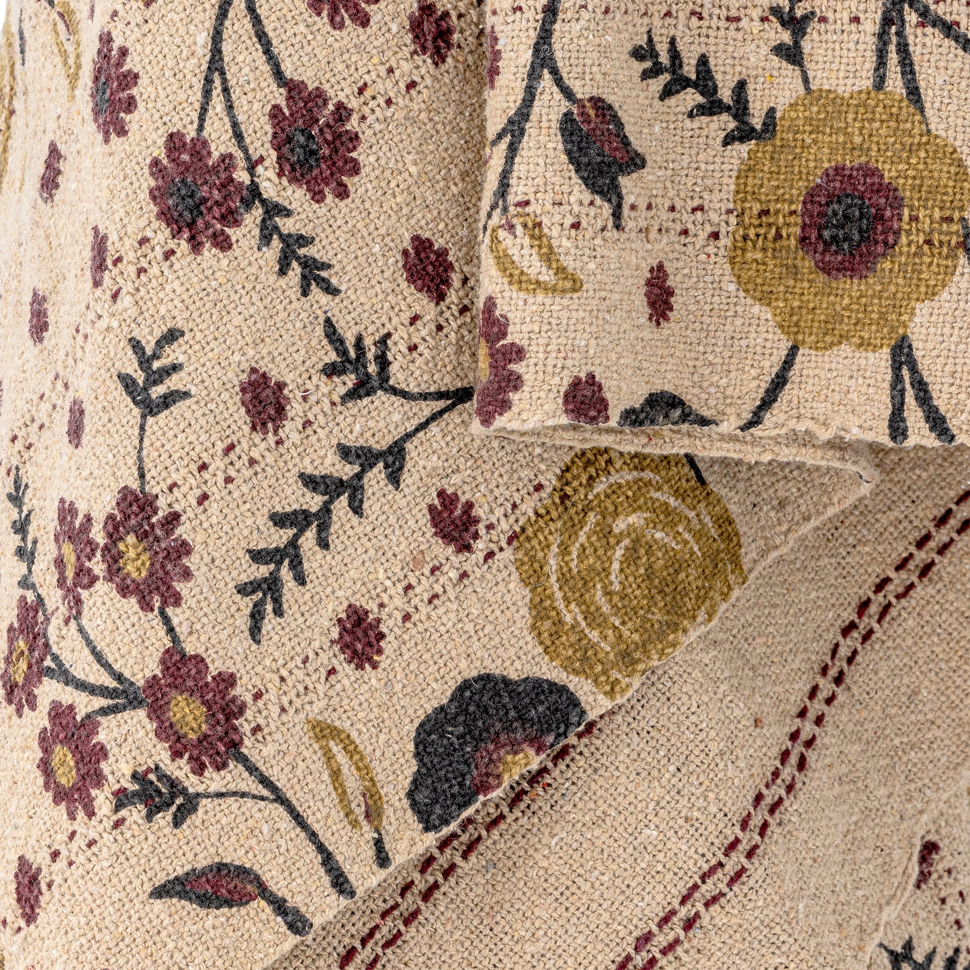 Bloomingville Eydis Pläd, Natur, Återvunnen Bomull