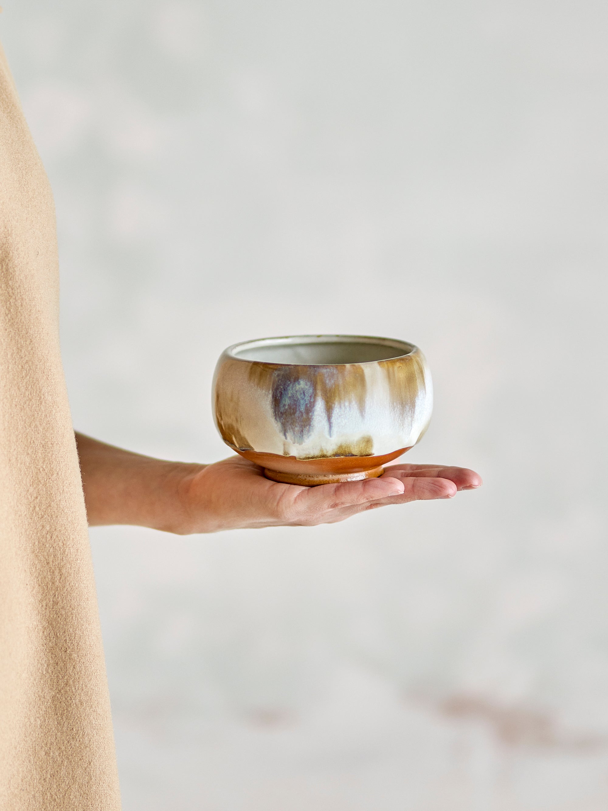 Bloomingville Jade Skål, Natur, Stengods