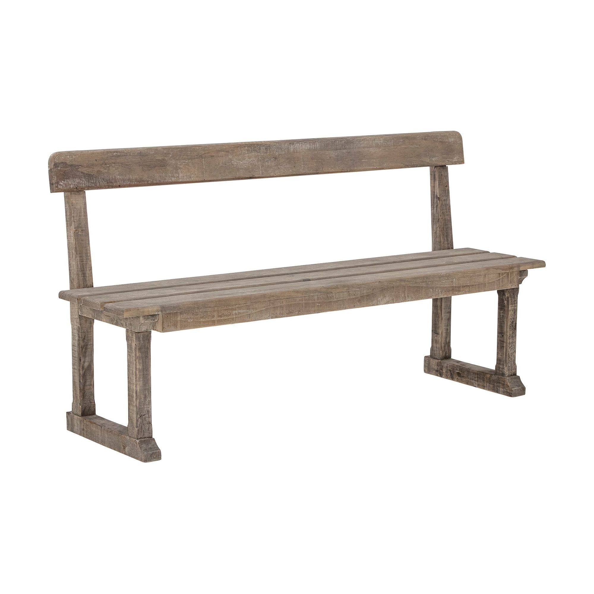 Creative Collection Portland Bänk, Natur, Återvunnet Pinnträ