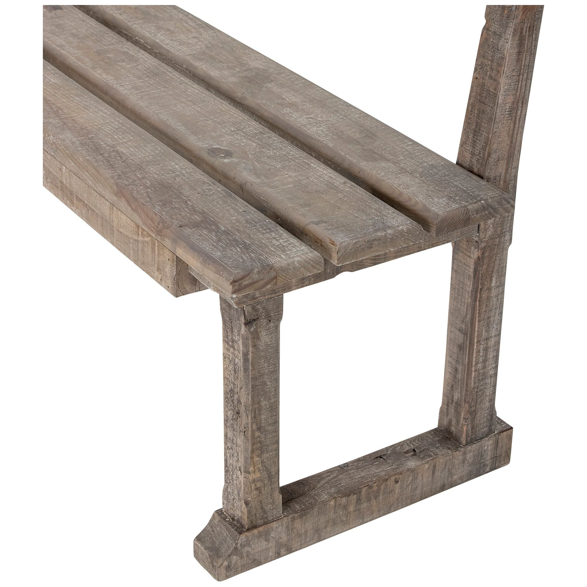 Creative Collection Portland Bänk, Natur, Återvunnet Pinnträ