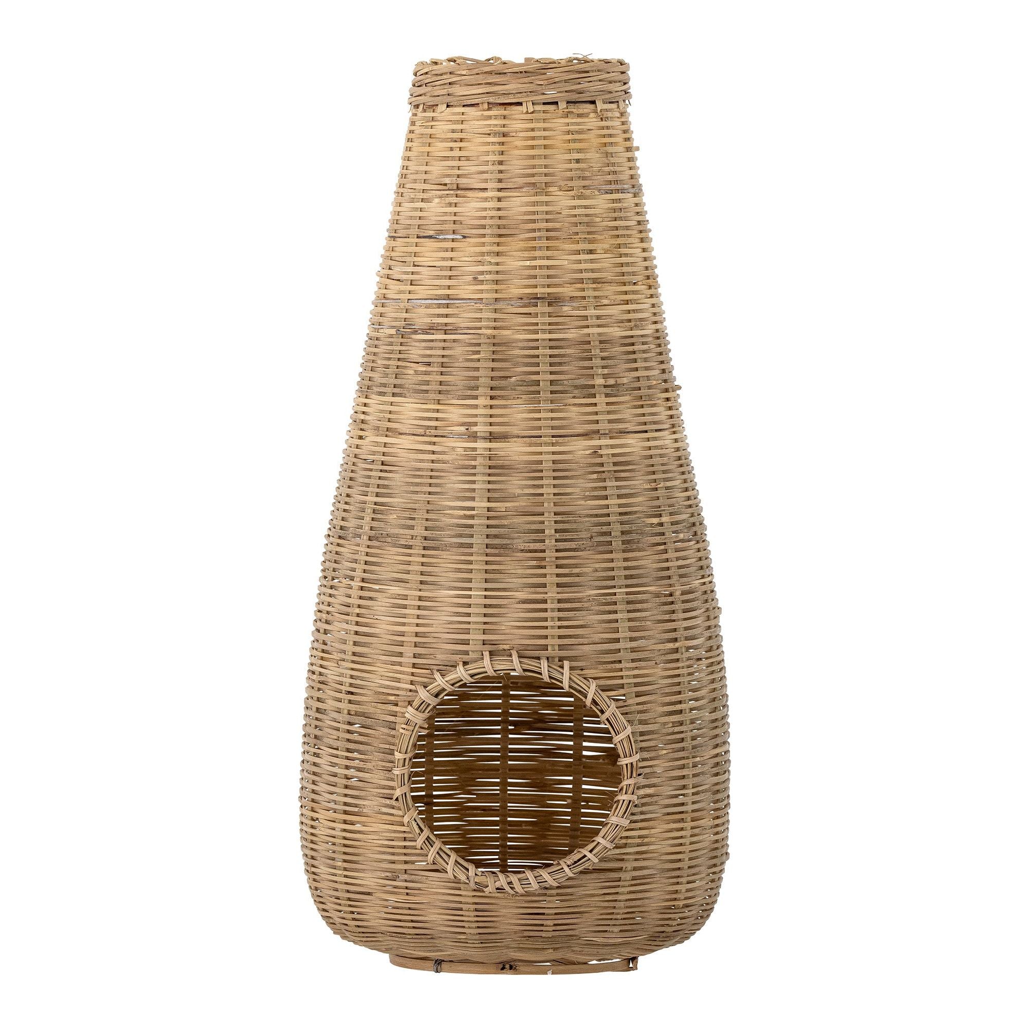 Bloomingville Ottine Lykta med Glas, Natur, Bambus