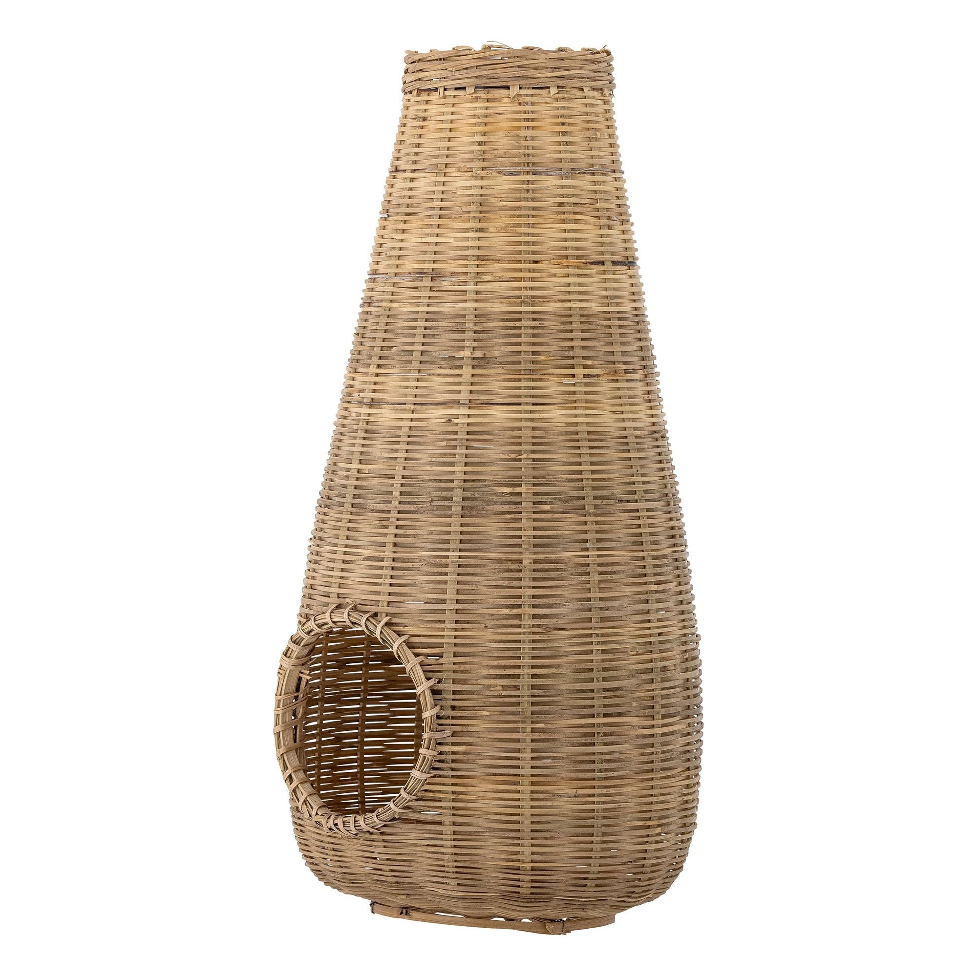 Bloomingville Ottine Lykta med Glas, Natur, Bambus