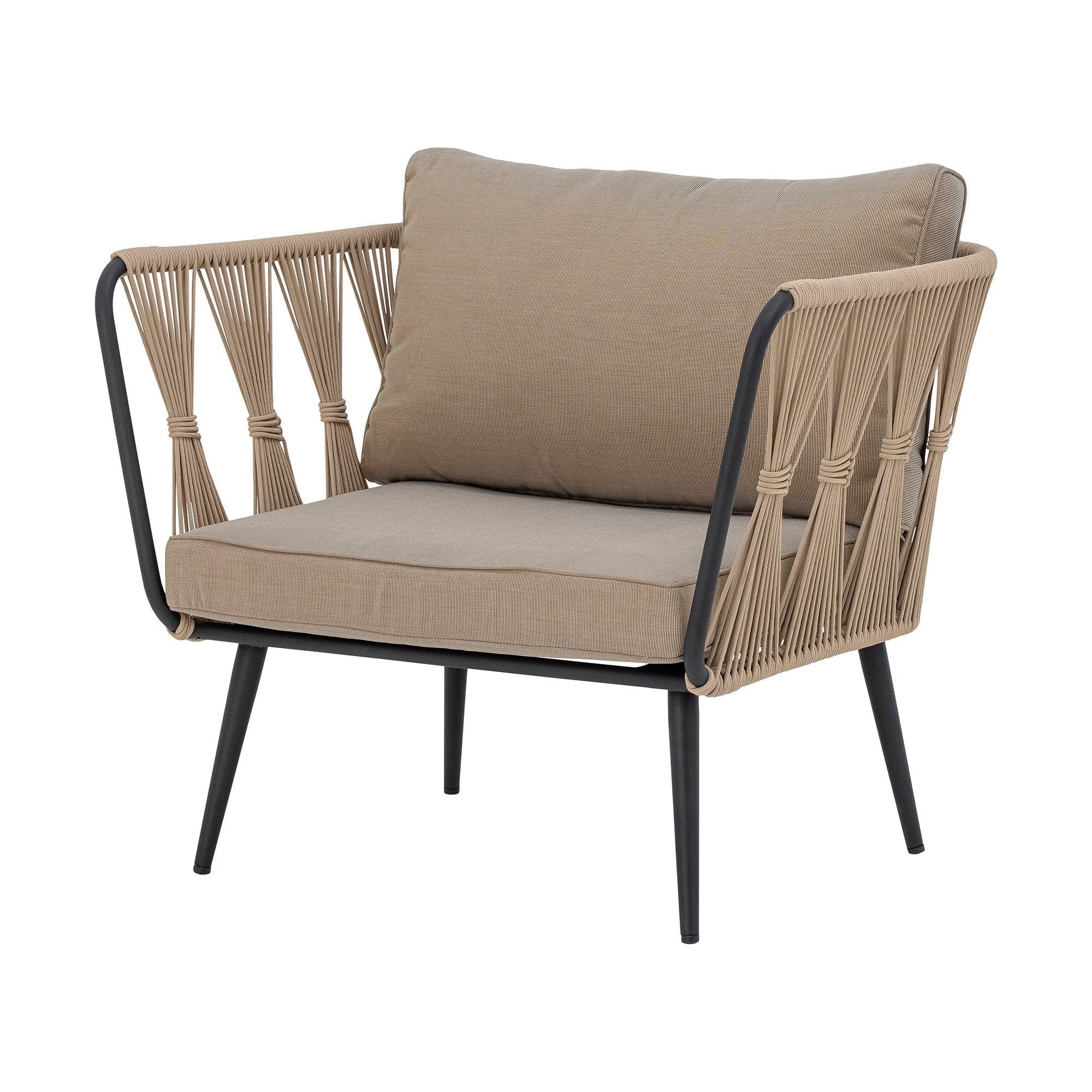Bloomingville Pavone Loungestol, Brun, Metall