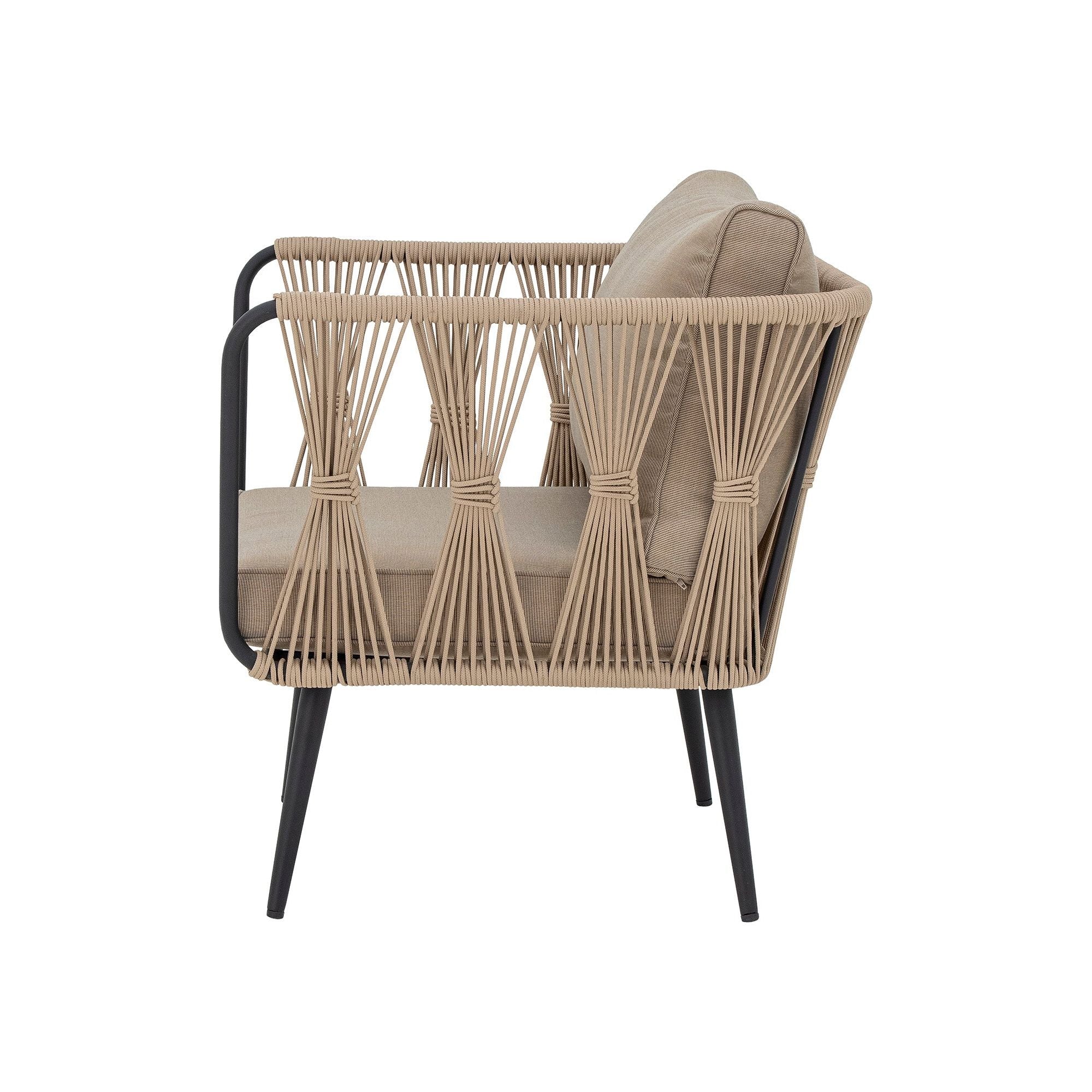 Bloomingville Pavone Loungestol, Brun, Metall