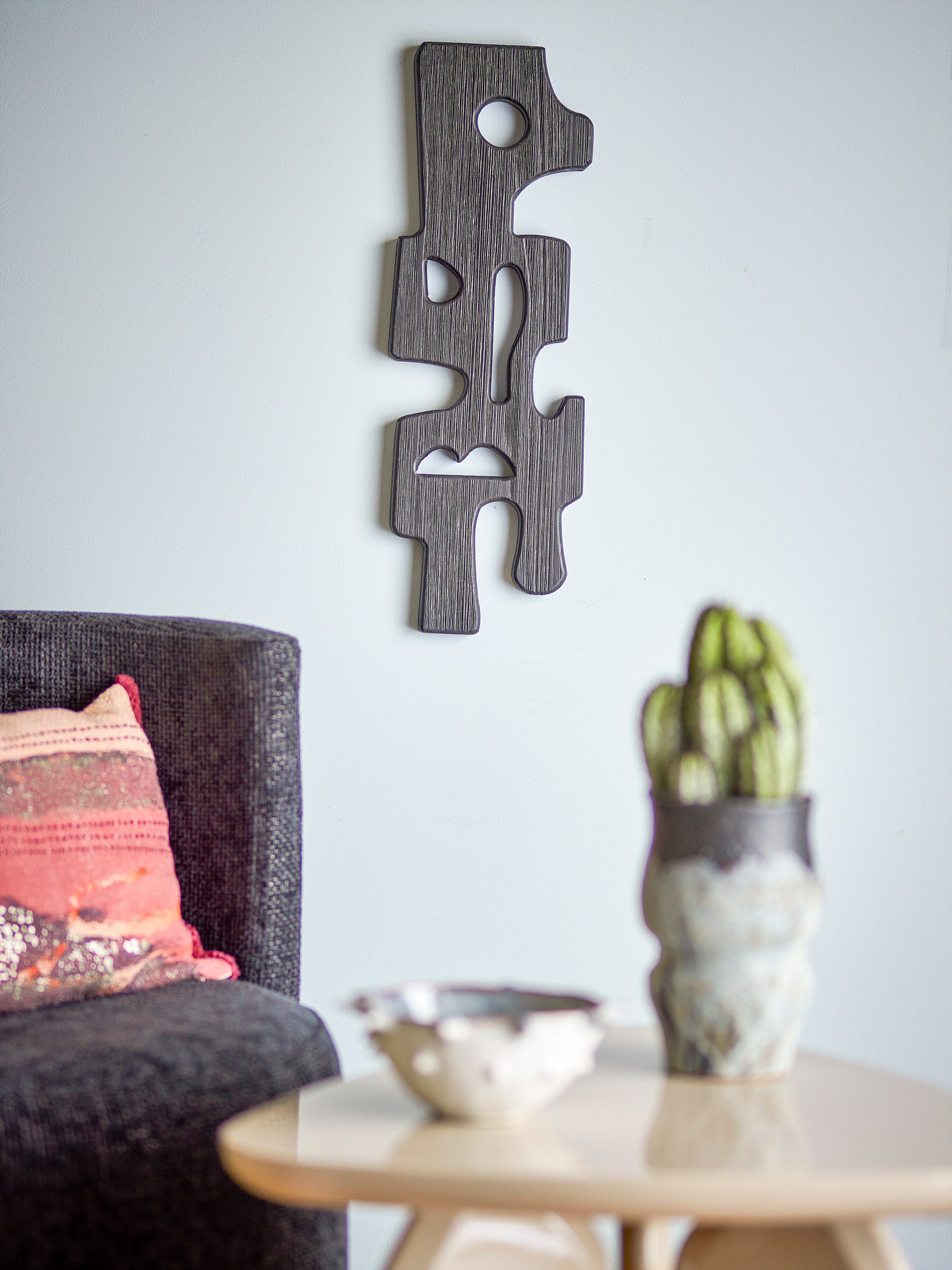 Bloomingville Sare Väggdekoration, Svart, MDF