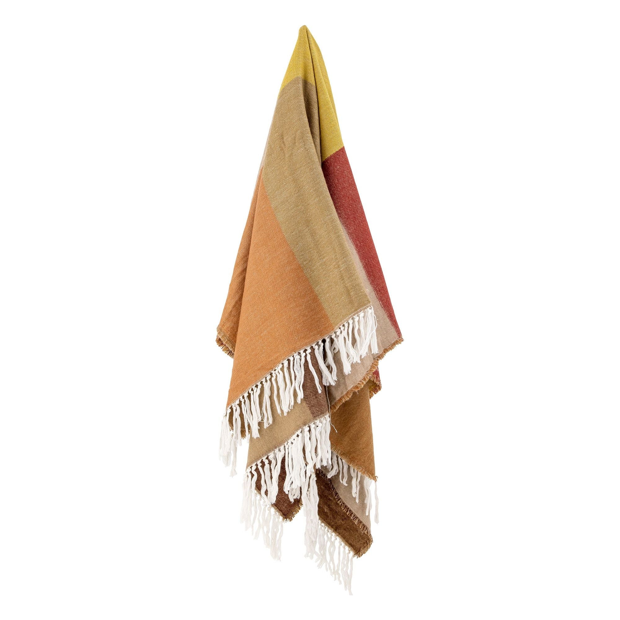 Bloomingville Ara Pläd, Brun, Akryl