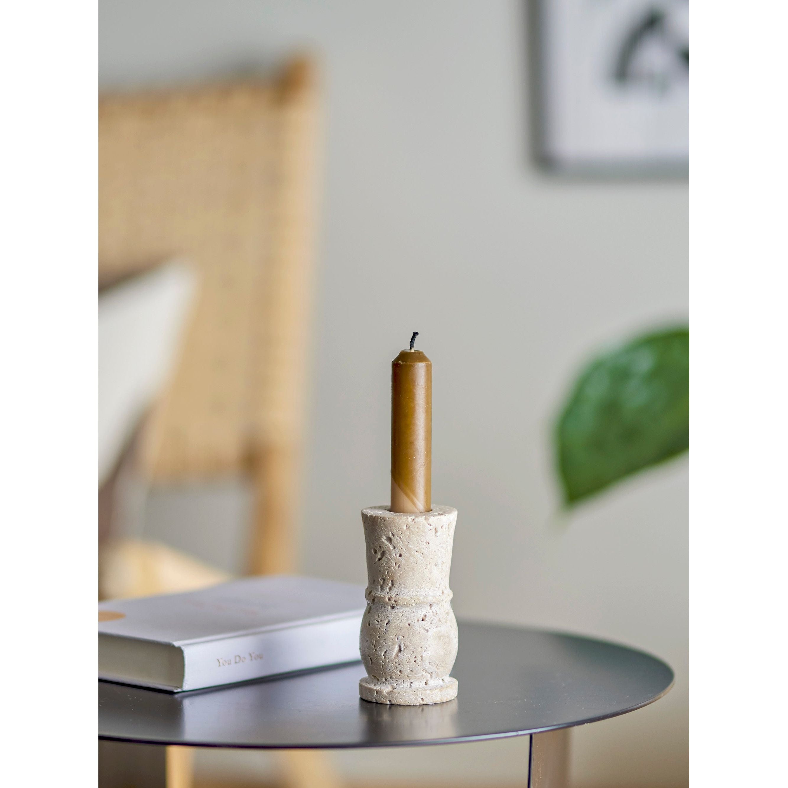 Bloomingville Ilise Ljushållare, Natur, Travertin