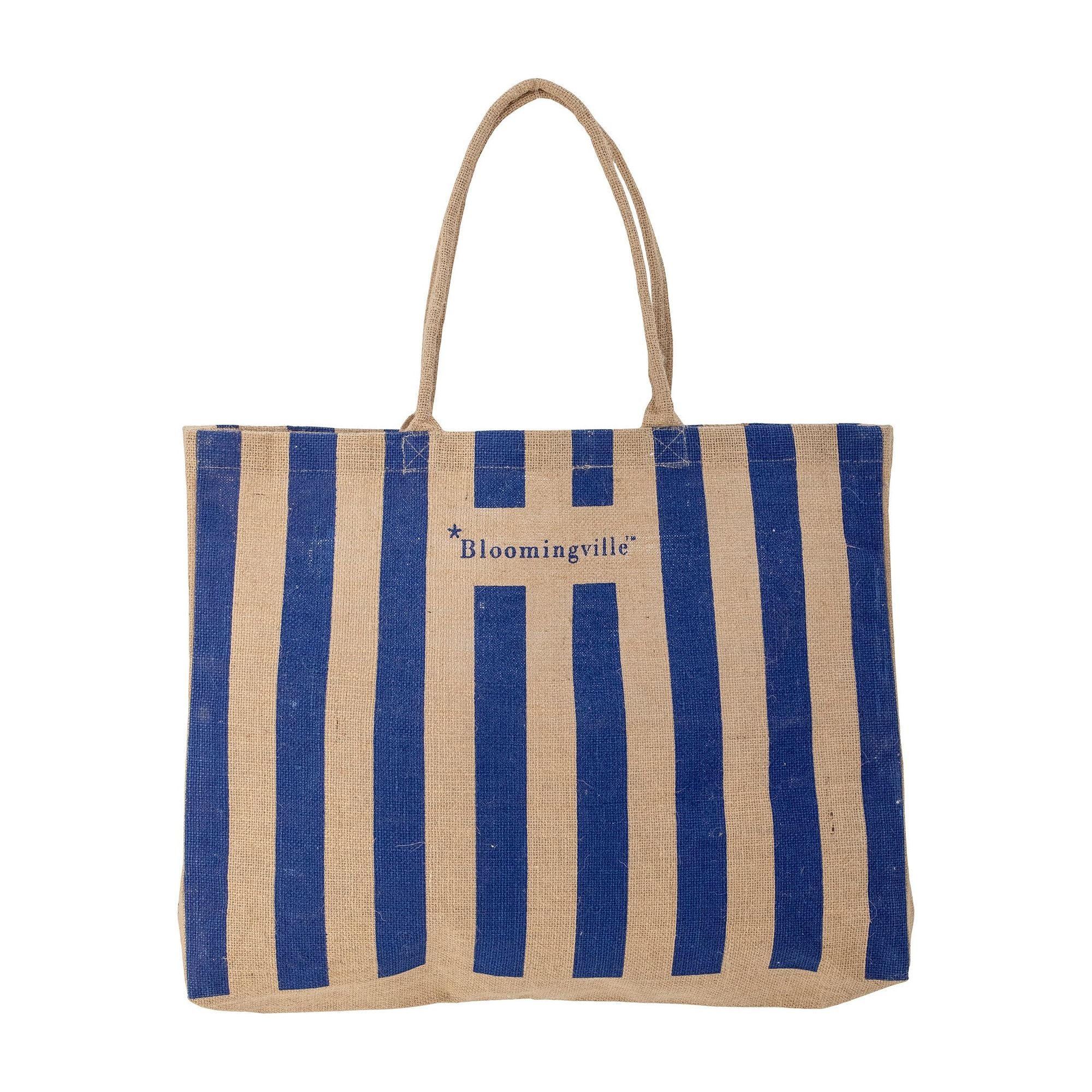Bloomingville Bergamo Shoppingväska, Blå, Jute