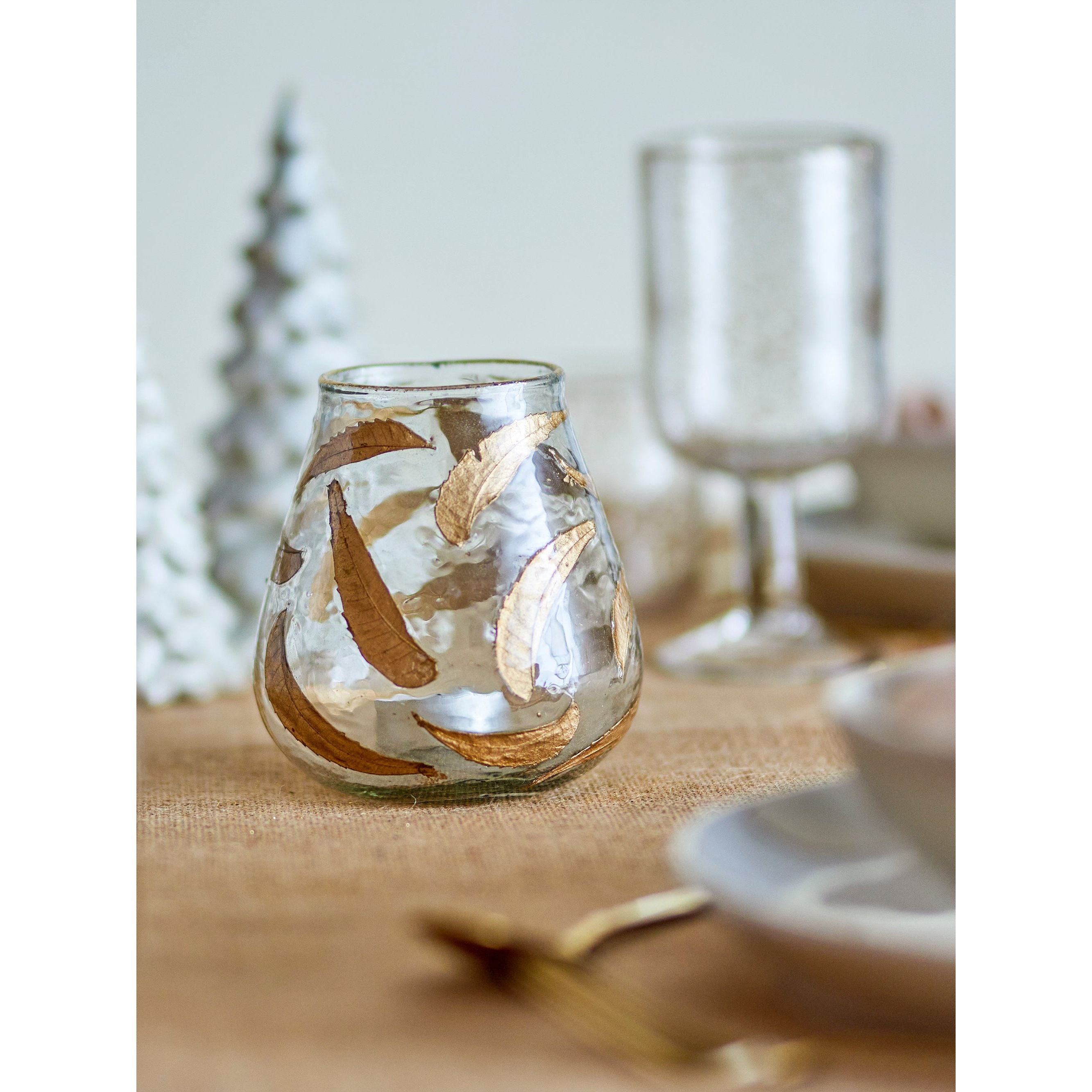 Bloomingville Fidelia Votivljus, Guld, Återvunnet Glas