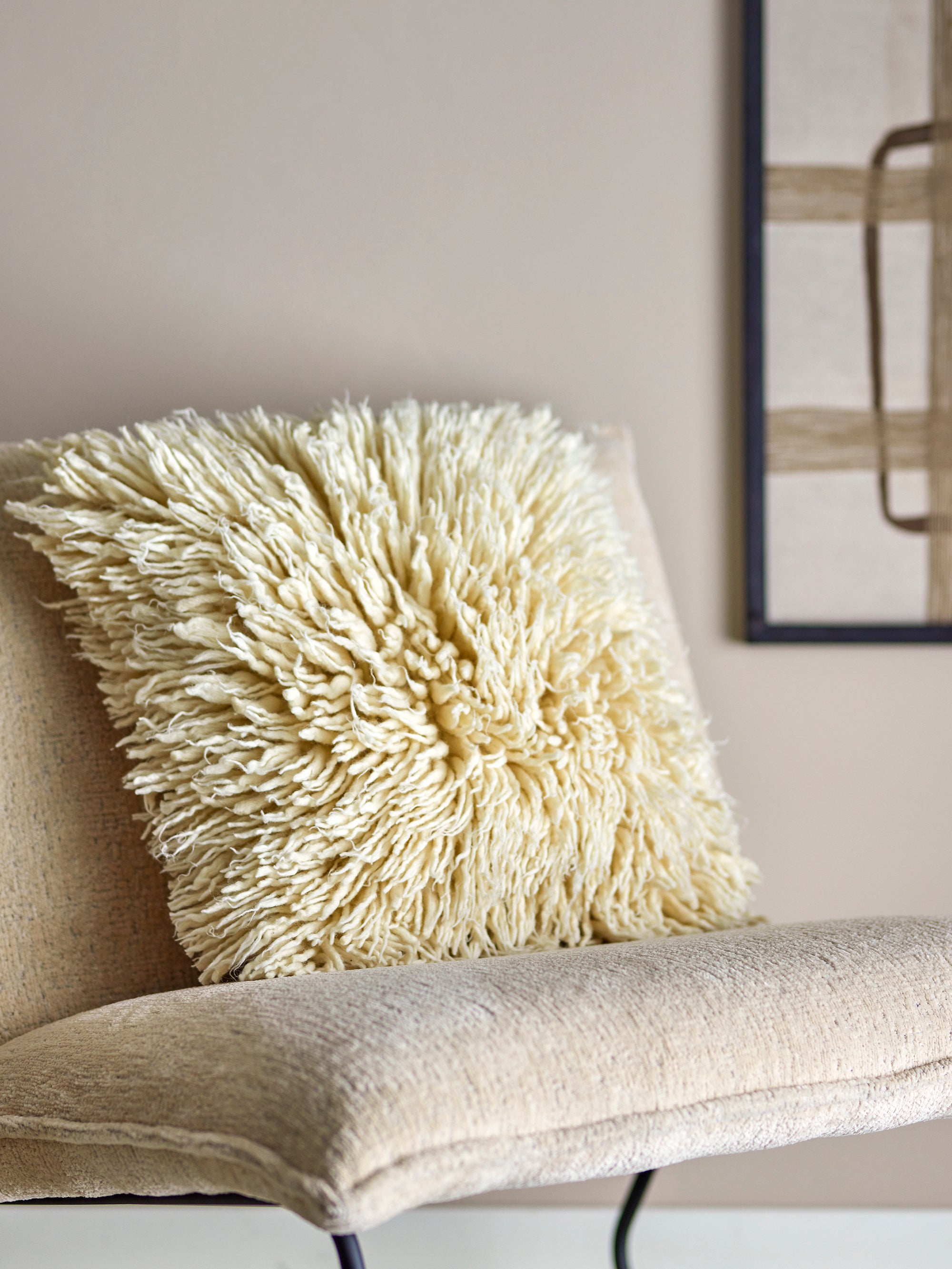 Bloomingville Star Kudde, Natur, Ull