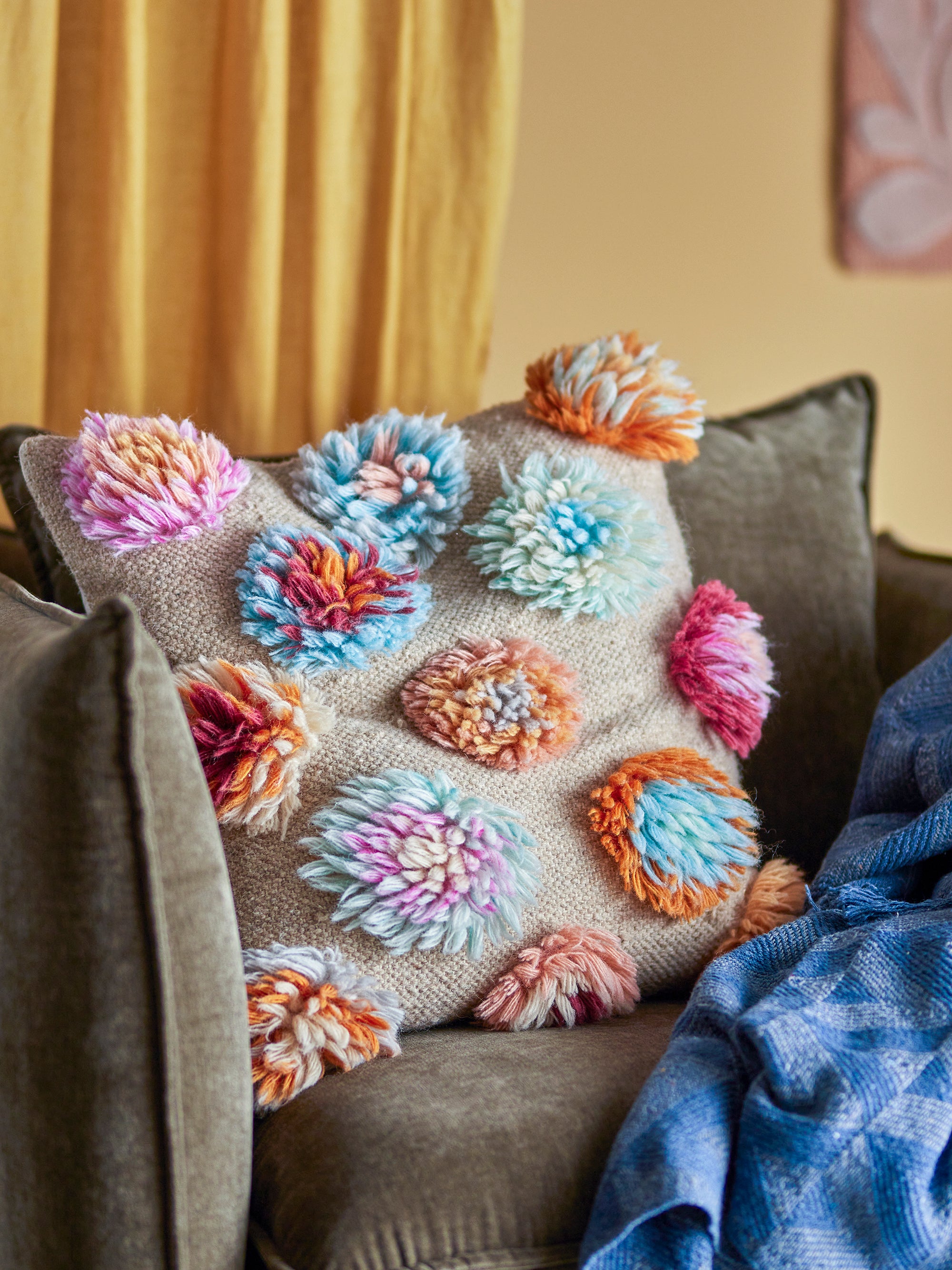 Bloomingville Somma Kudde, Natur, Ull