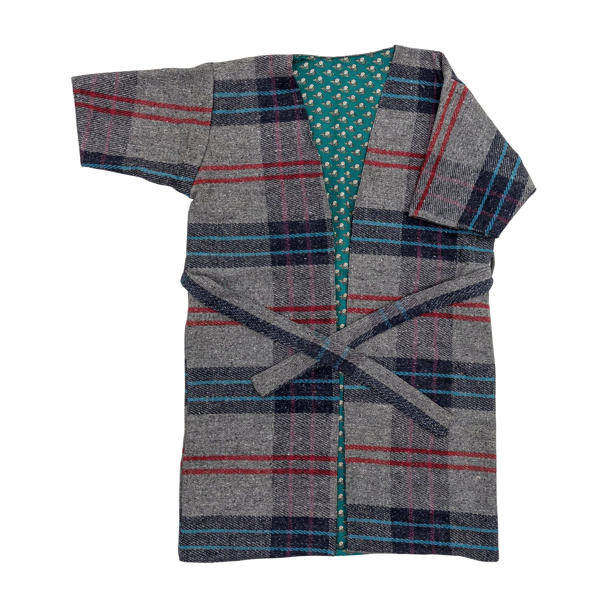 Creative Collection Rieti Kimono, Grå, Återvunnen