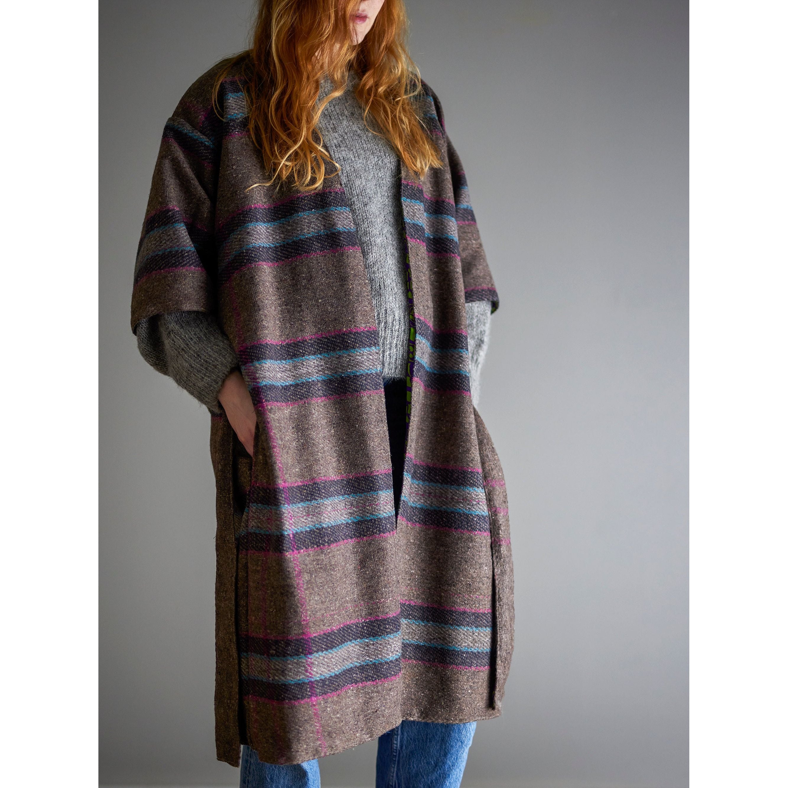 Creative Collection Rieti Kimono, Grå, Återvunnen