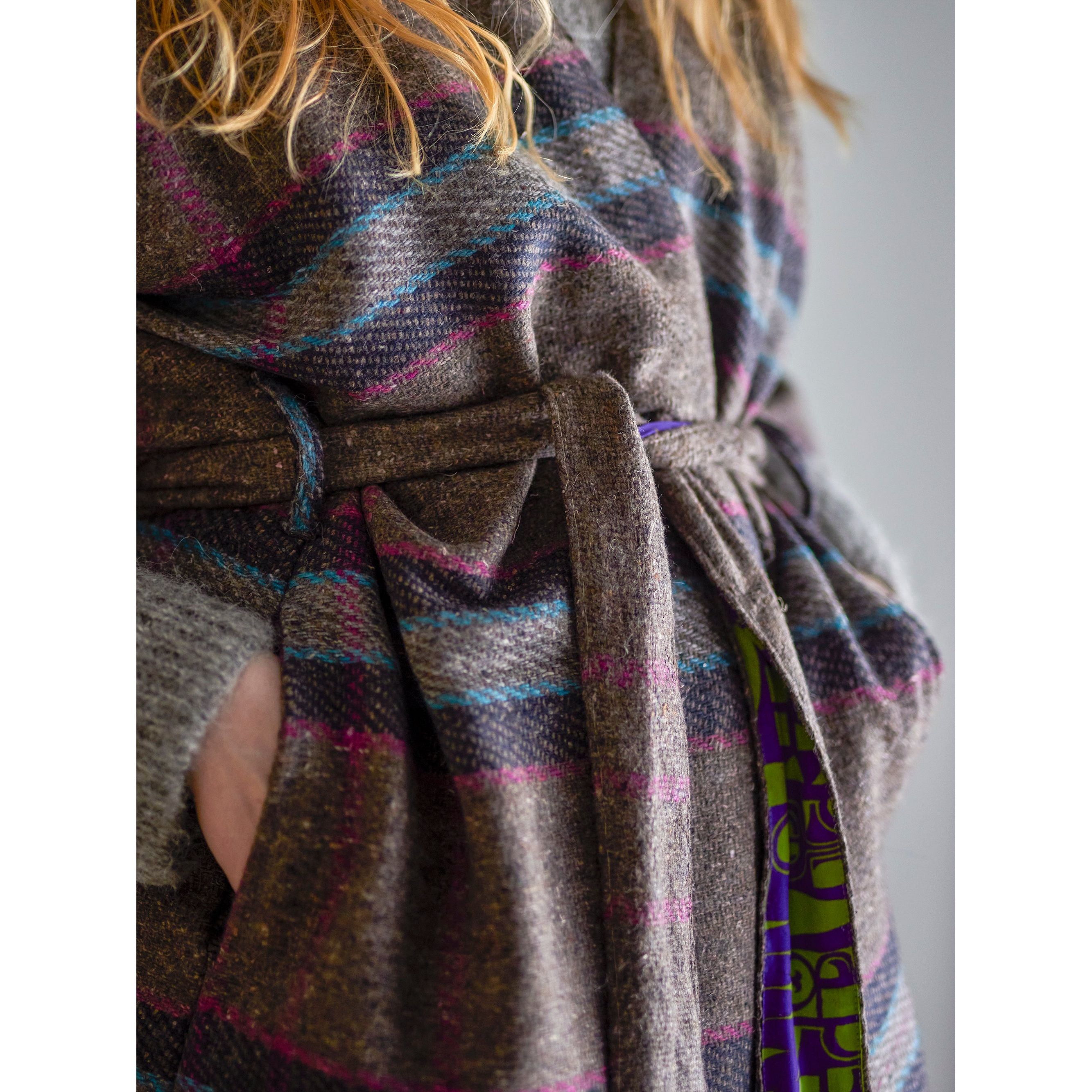 Creative Collection Rieti Kimono, Grå, Återvunnen