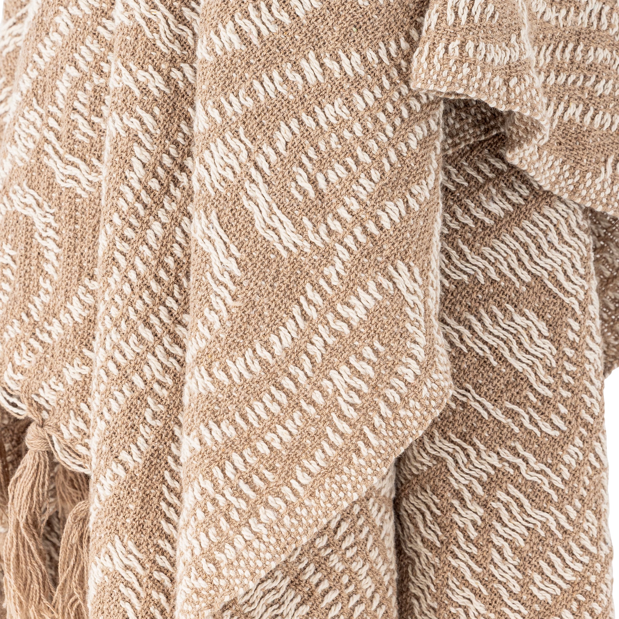 Bloomingville Okapi Pläd, Brun, Återvunnen Bomull