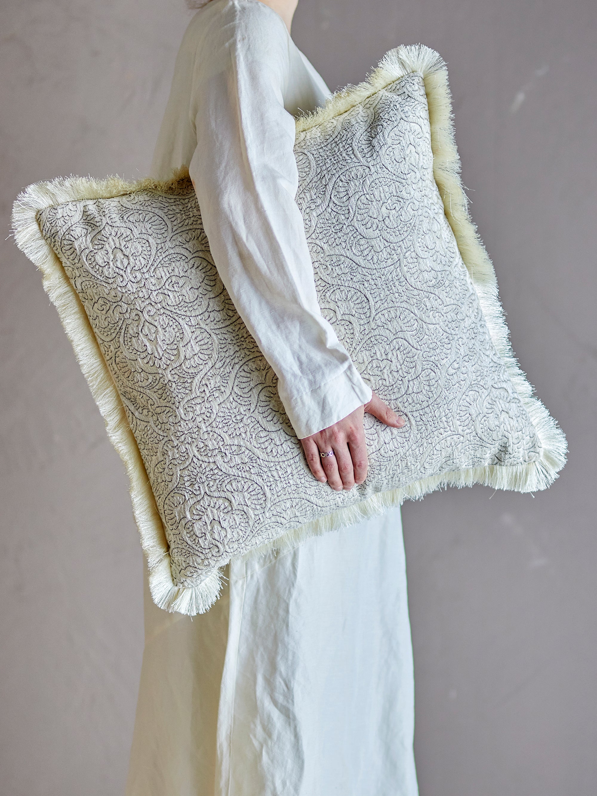 Bloomingville Cabrie Kudde, Natur, Polyester