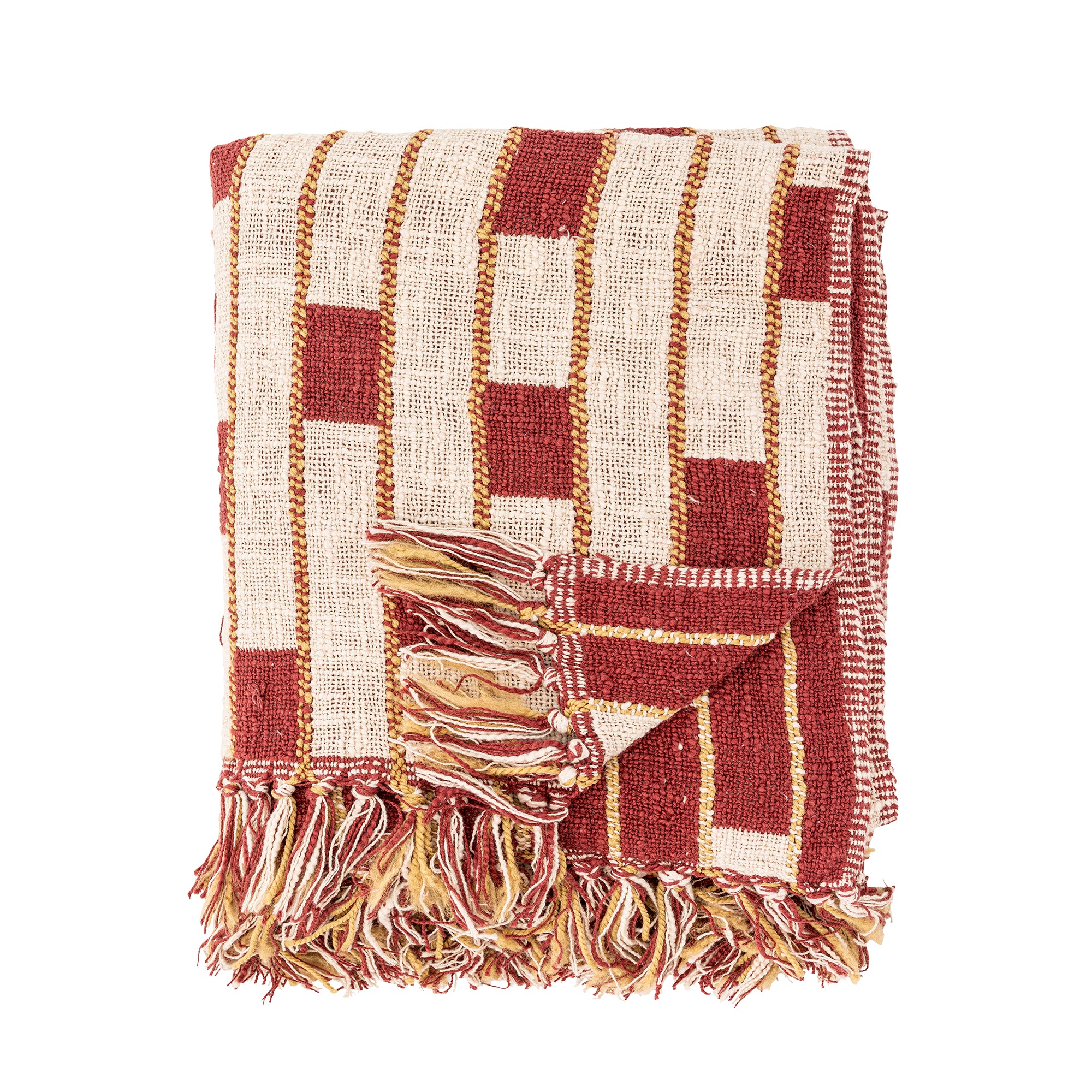 Bloomingville Cang Pläd, Röd, Bomull