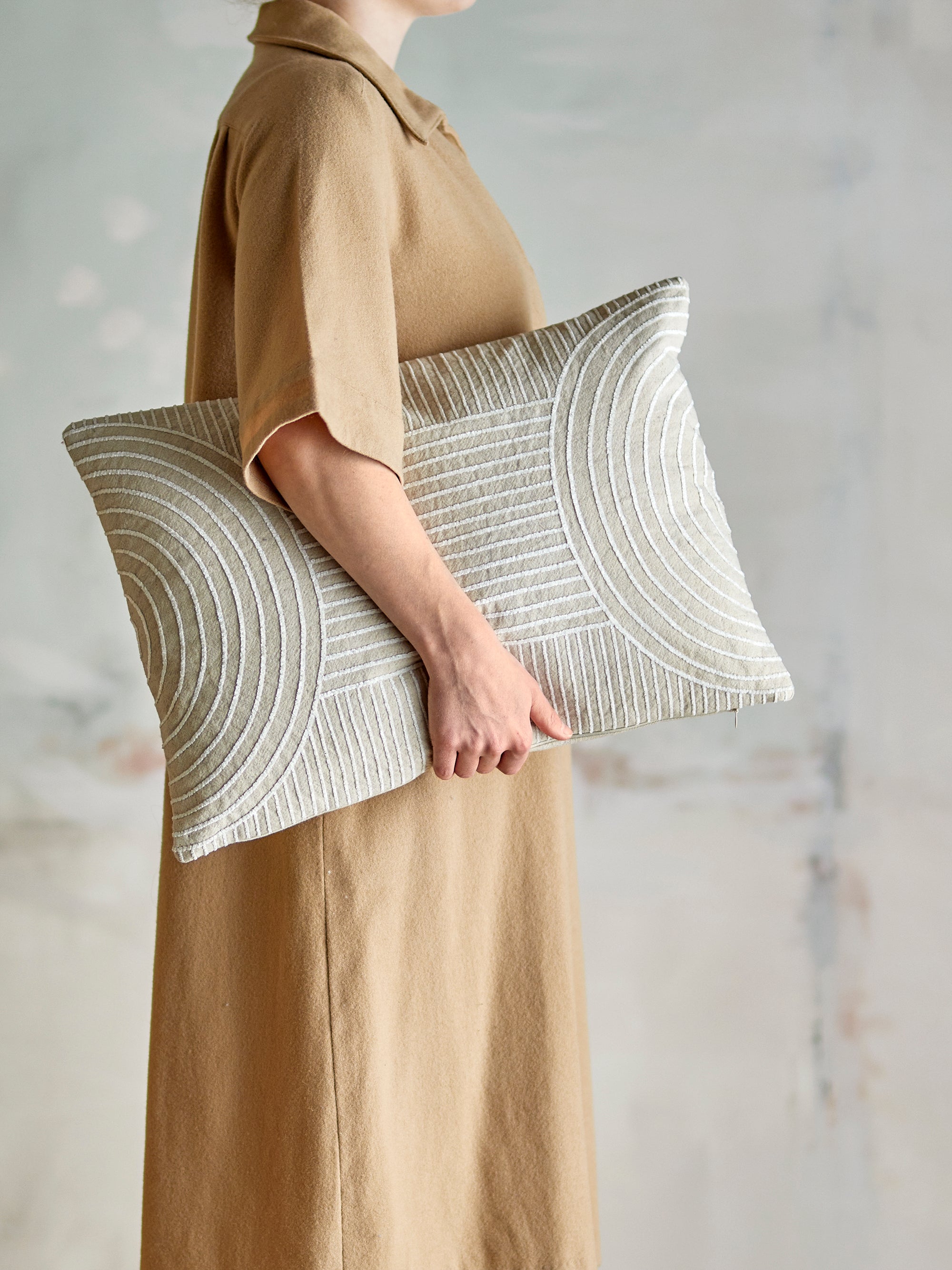 Bloomingville Chun Kudde, Natur, Bomull