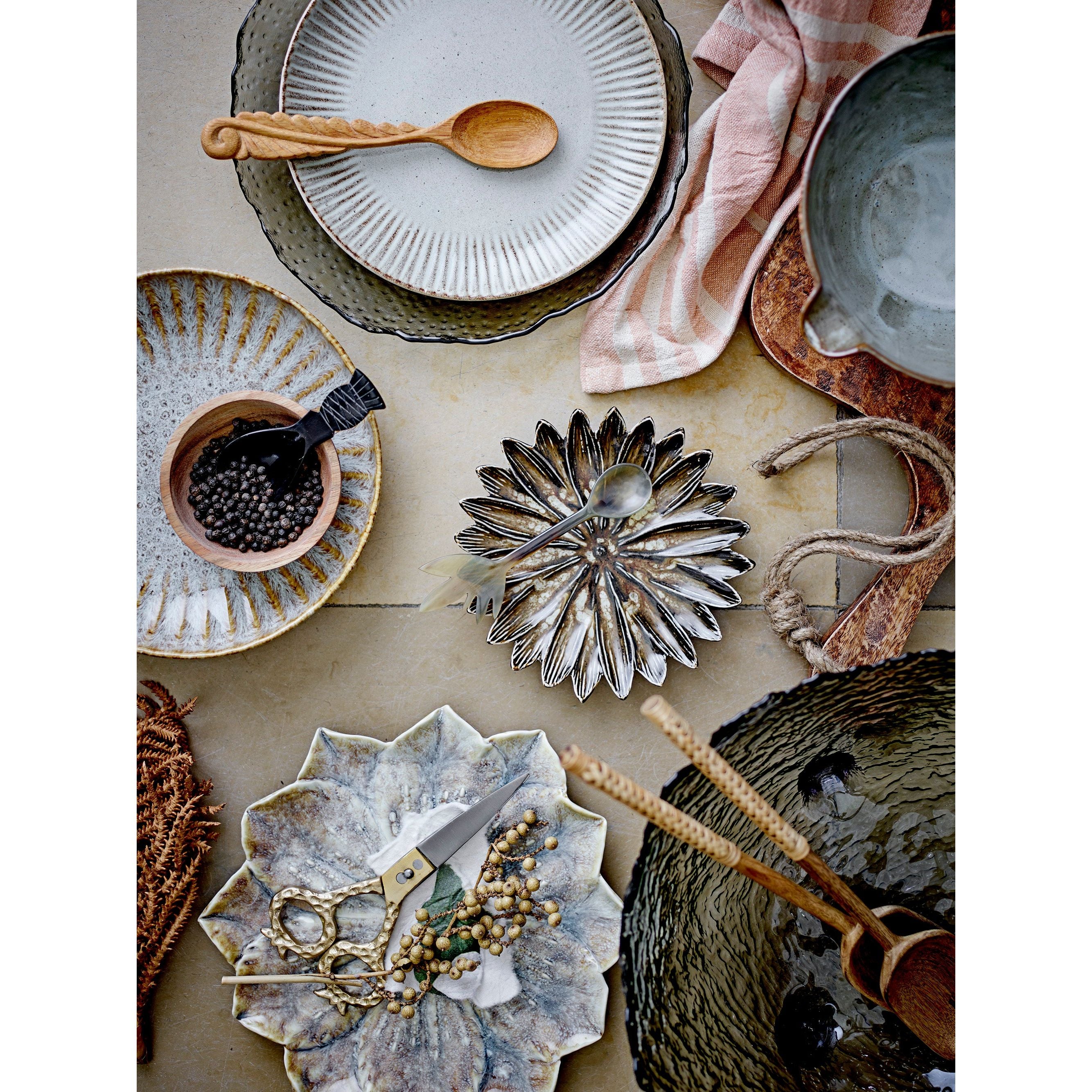 Creative Collection Fleur Tallrik, Natur, Stengods