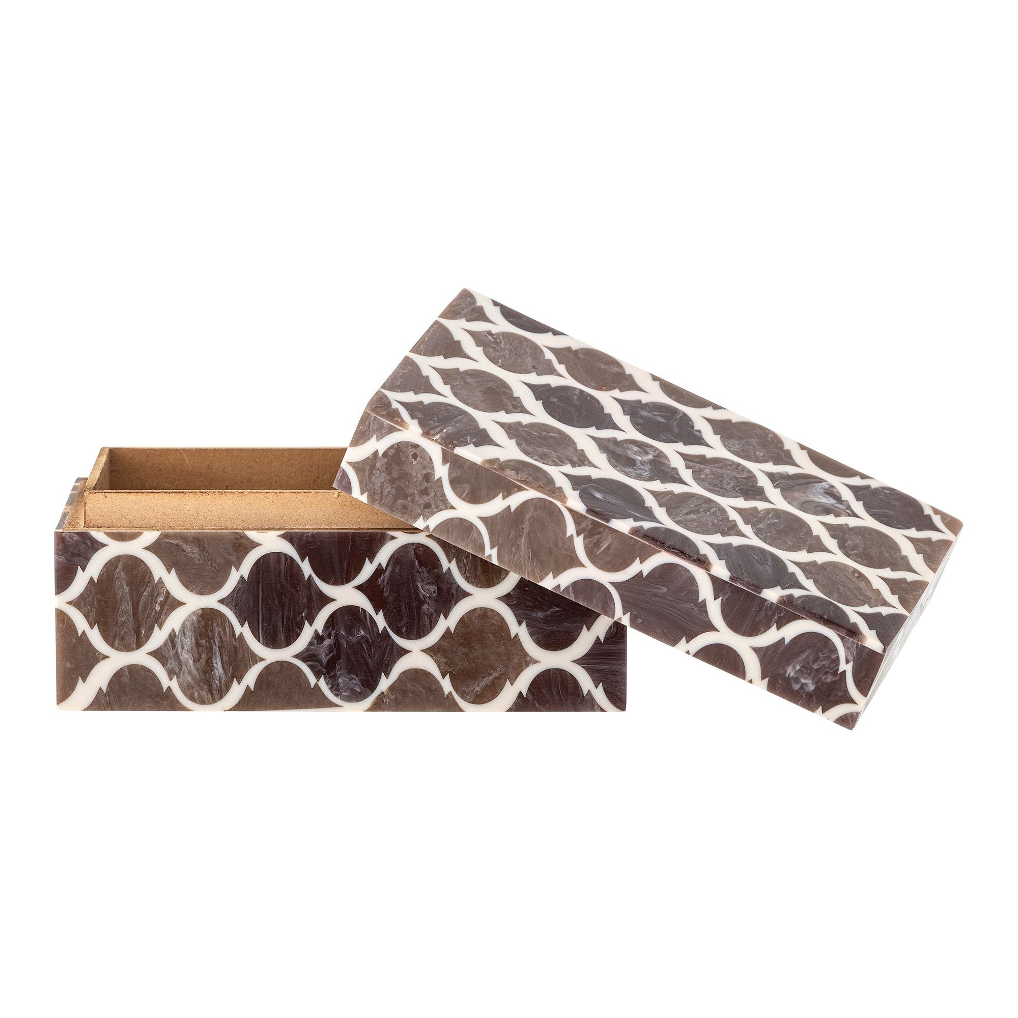 Creative Collection Kino Låda med Lock, Brun, Resin