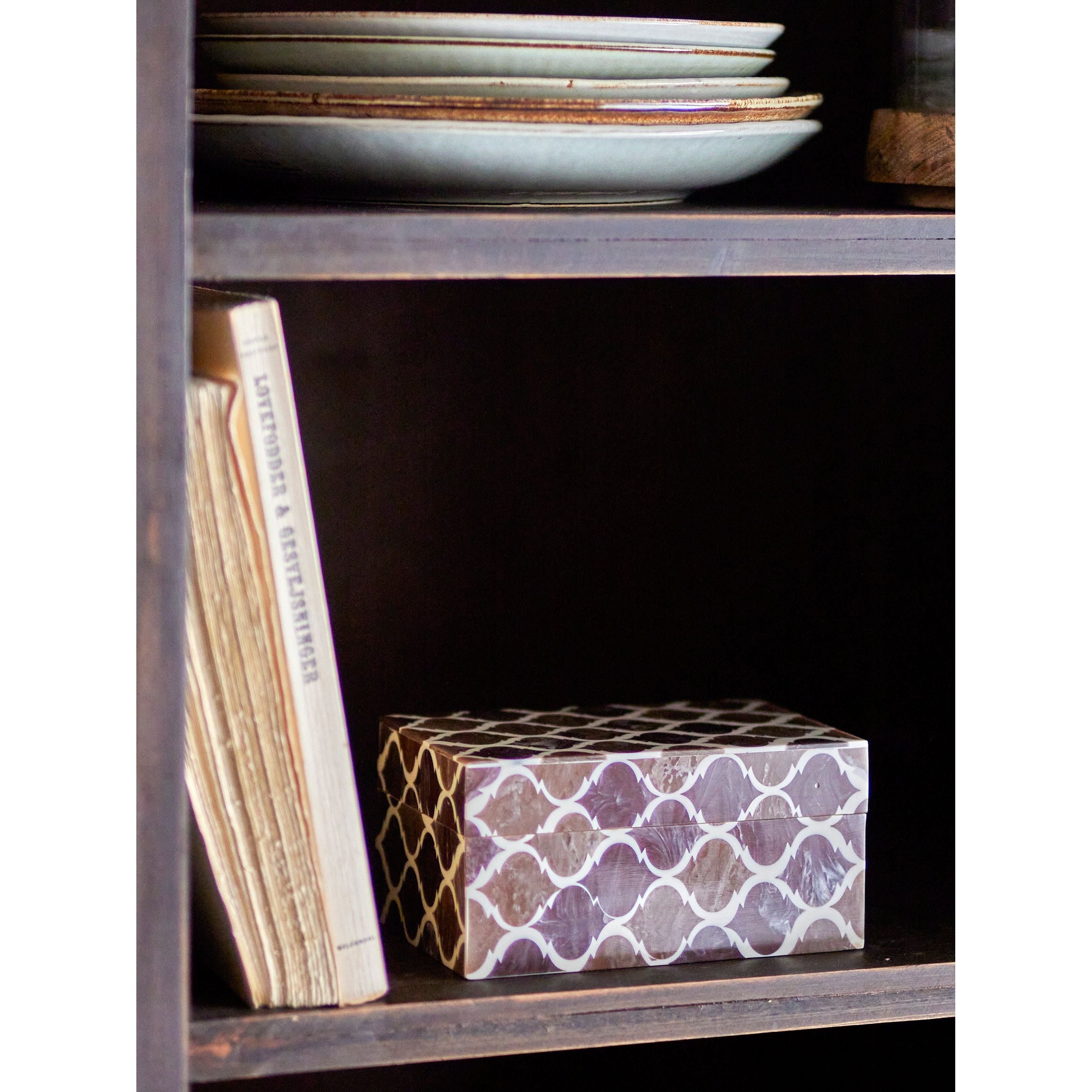 Creative Collection Kino Låda med Lock, Brun, Resin