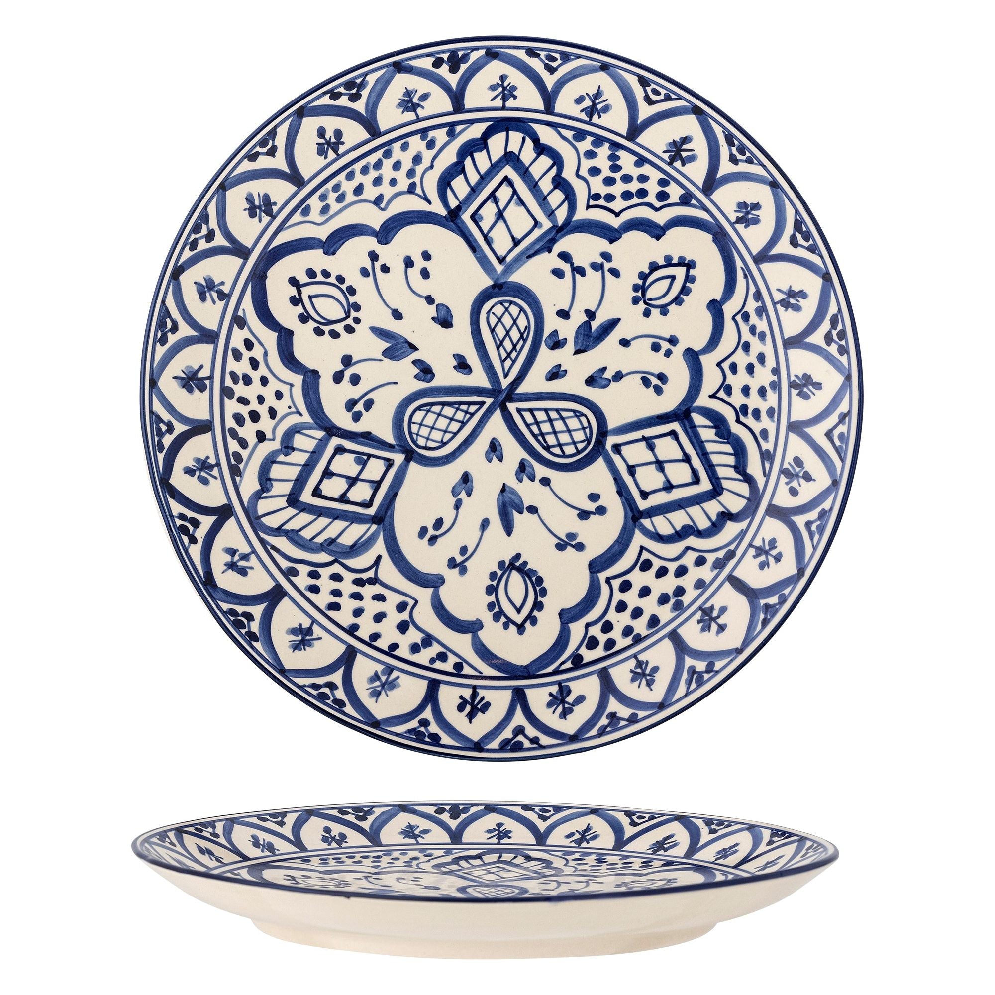 Creative Collection Karlie Tallrik, Blå, Stengods