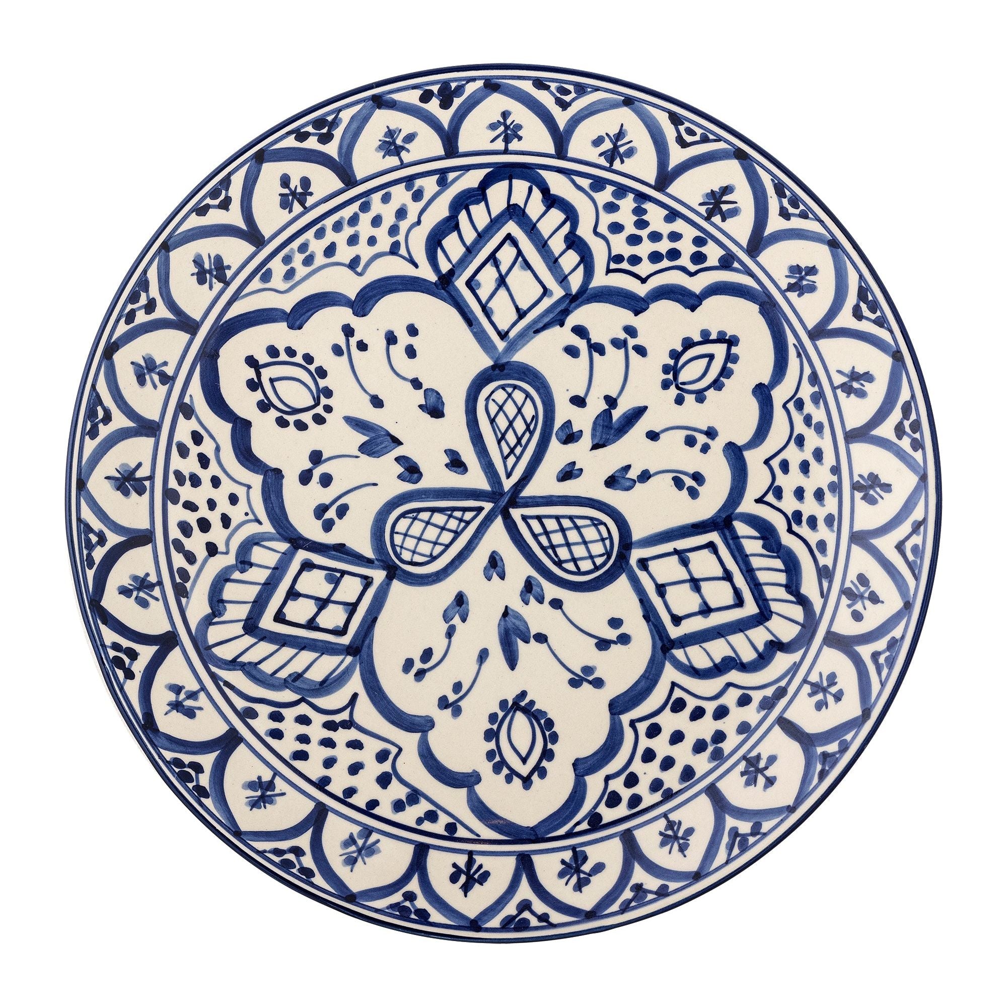 Creative Collection Karlie Tallrik, Blå, Stengods