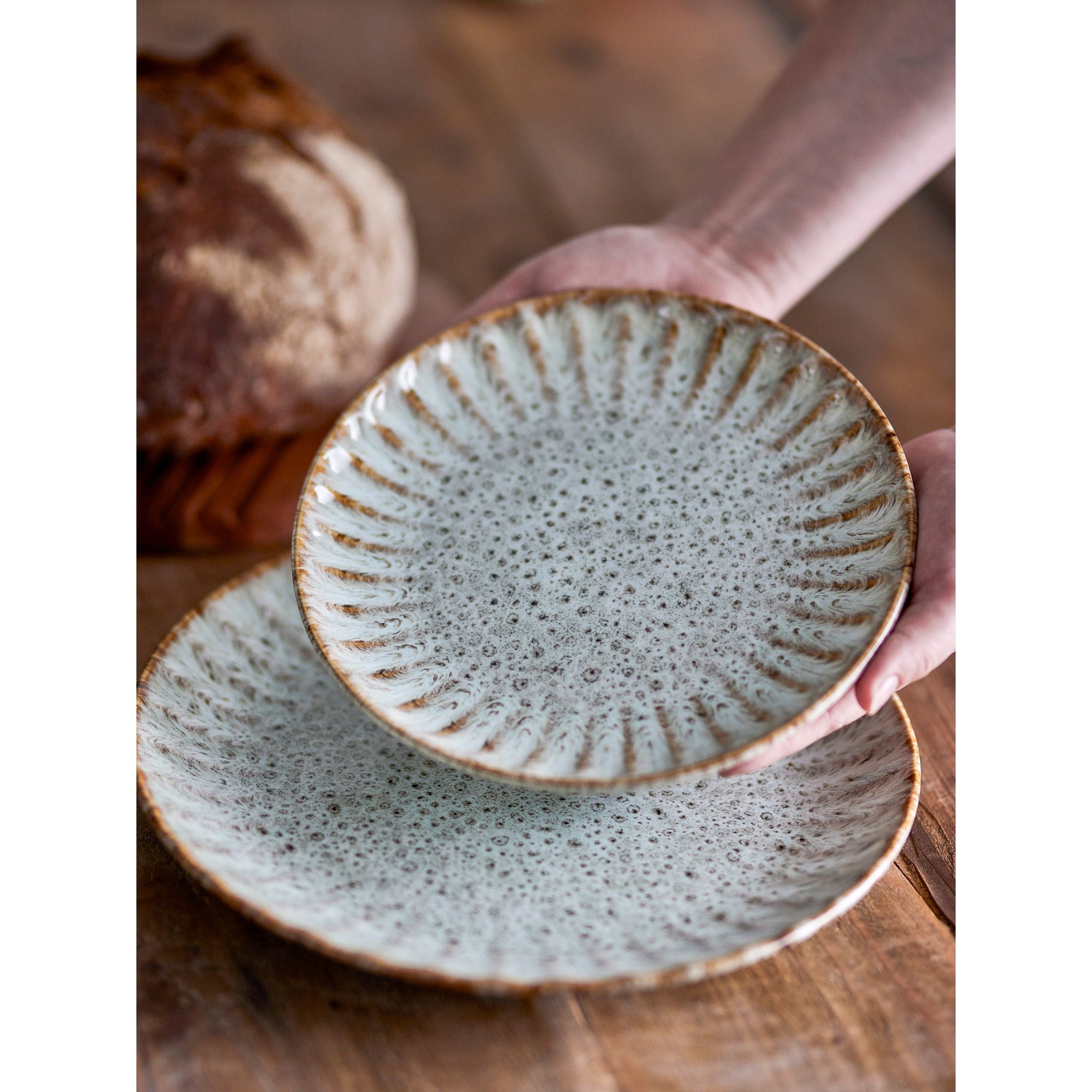 Creative Collection Fleur Tallrik, Natur, Stengods