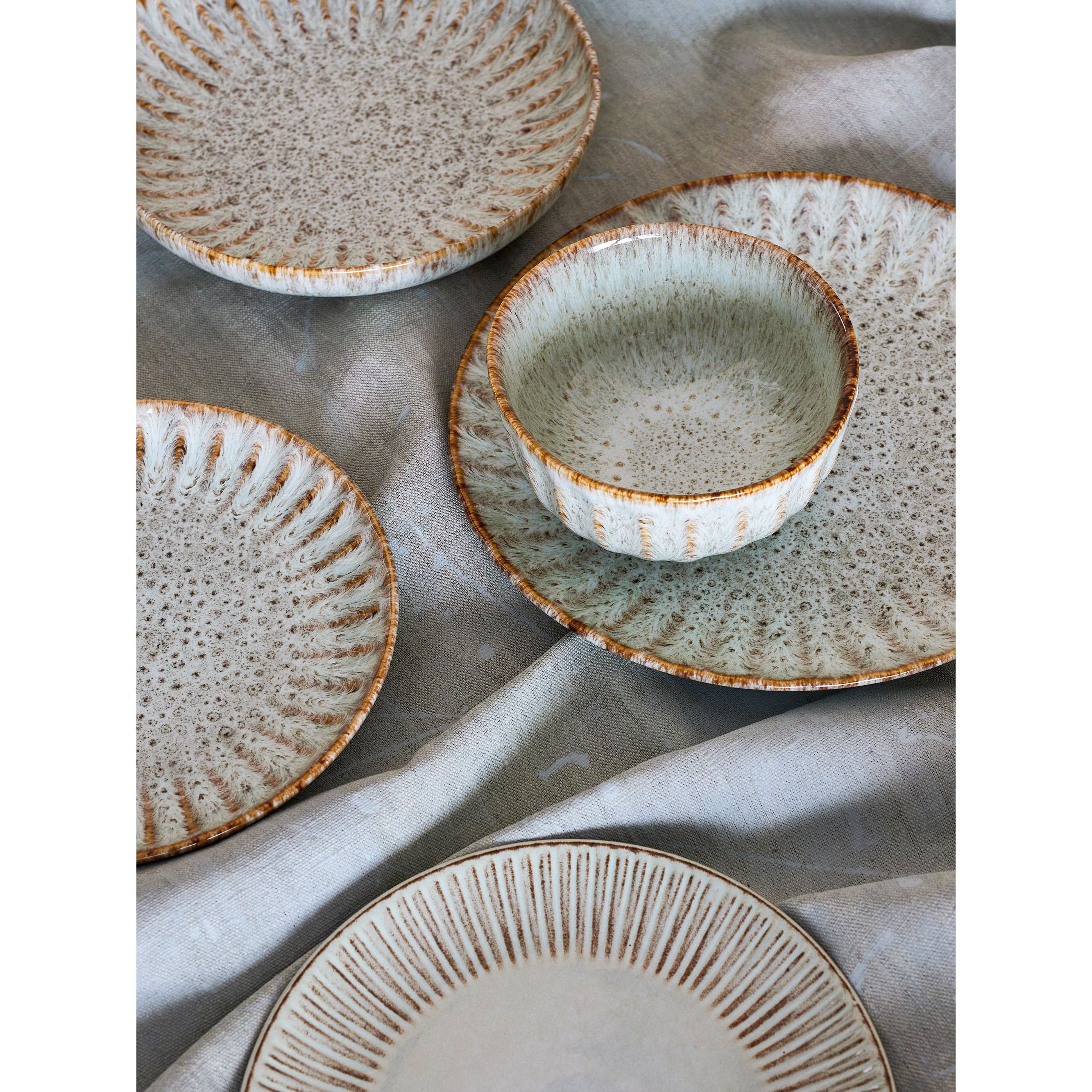 Creative Collection Fleur Tallrik, Natur, Stengods