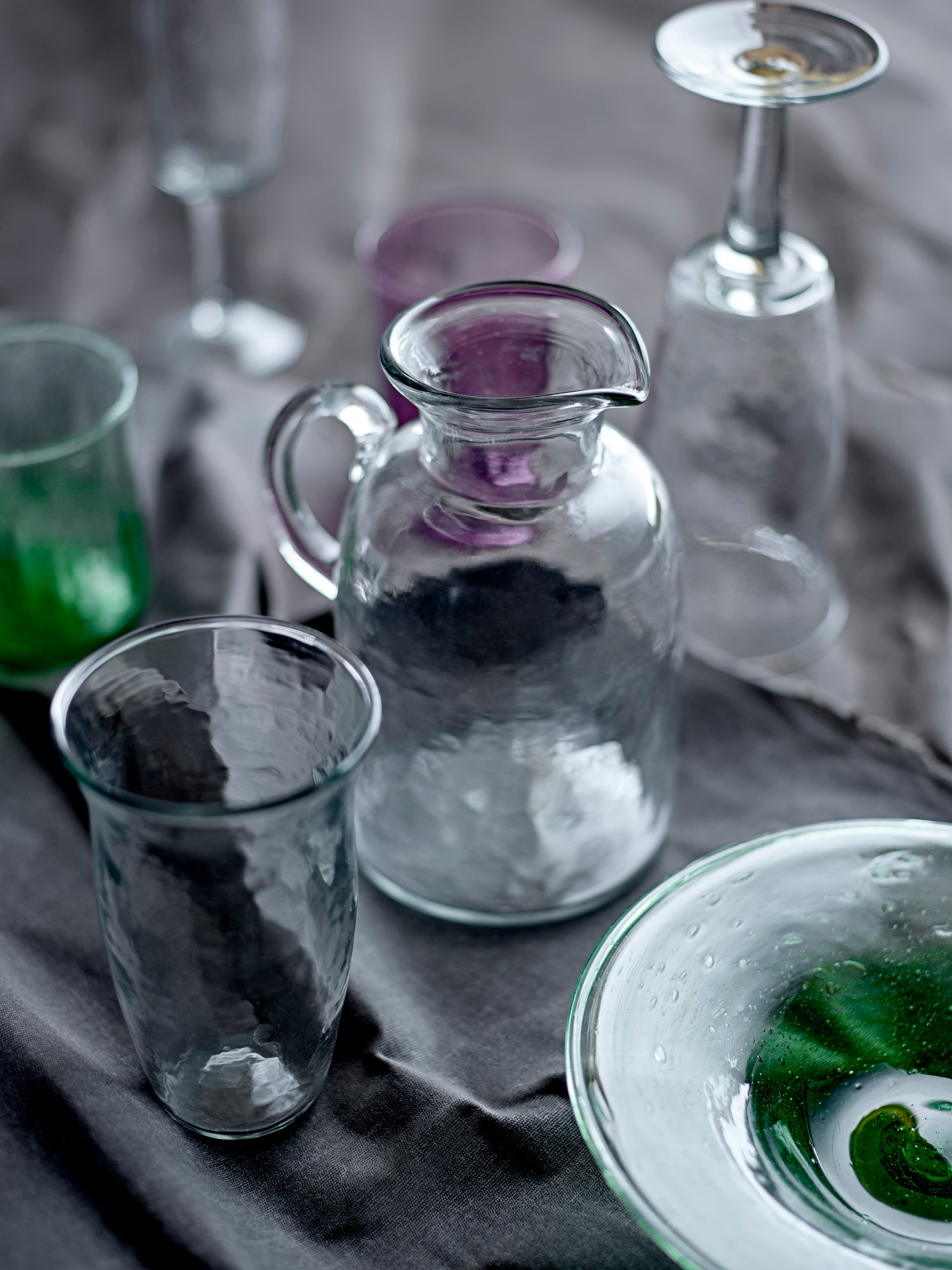 Bloomingville Asha Karaff, Klar, Återvunnet Glas