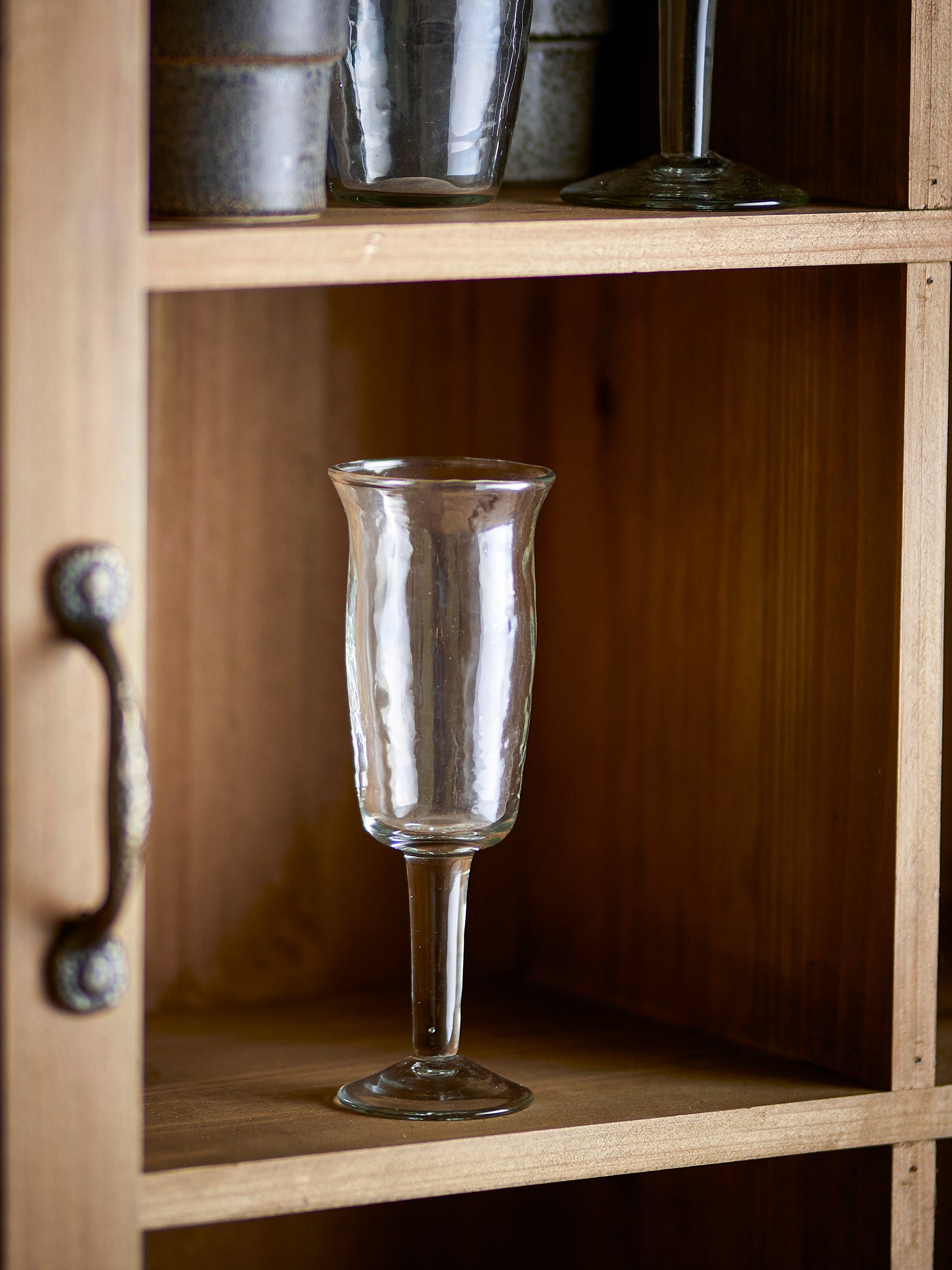 Bloomingville Asha Vinglas, Klart, Återvunnet Glas