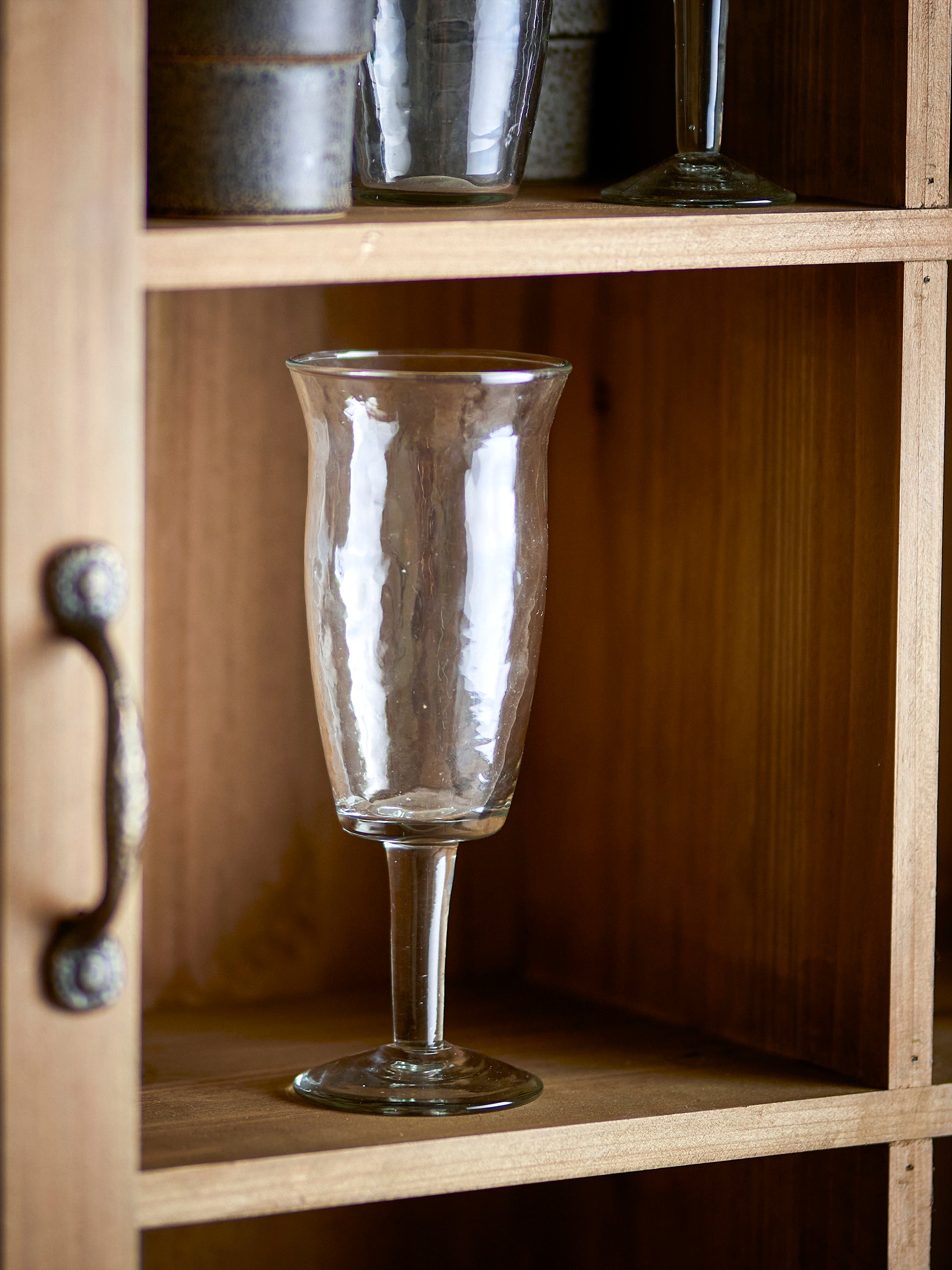 Bloomingville Asha Vinglas, Klart, Återvunnet Glas