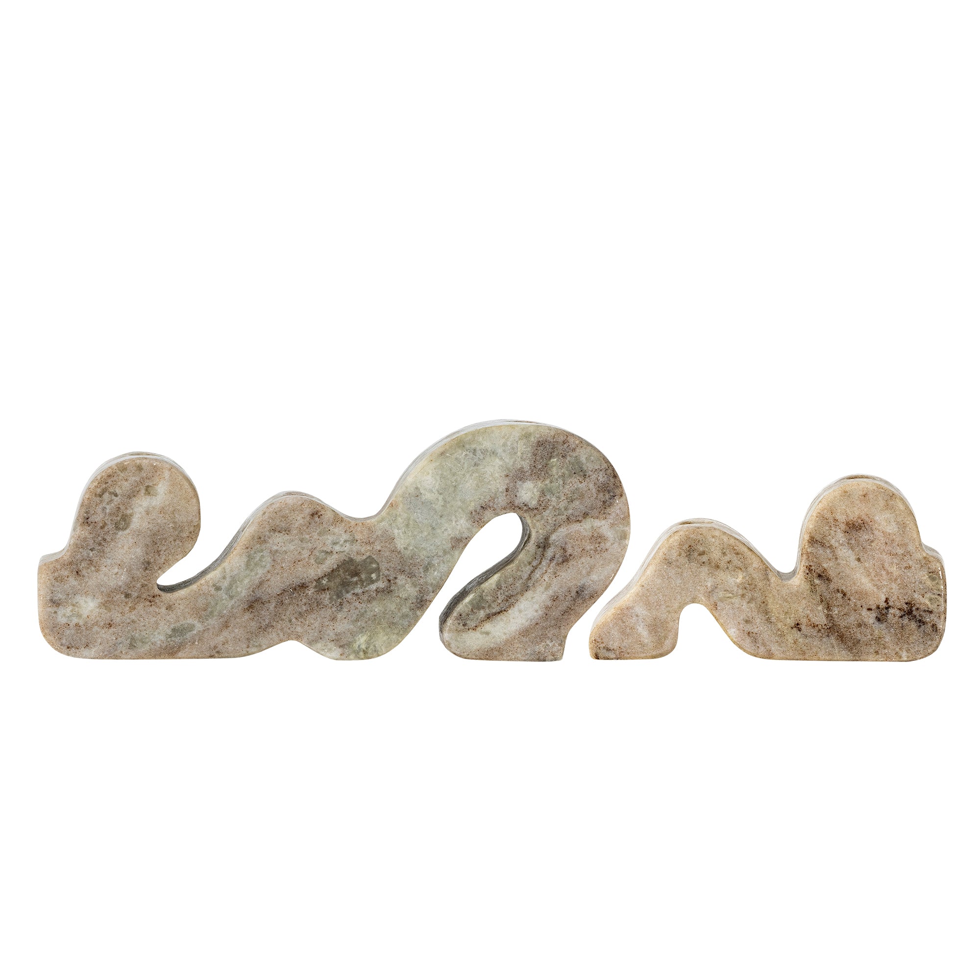 Bloomingville Liabella Ljuslykta, Grå, Marmor